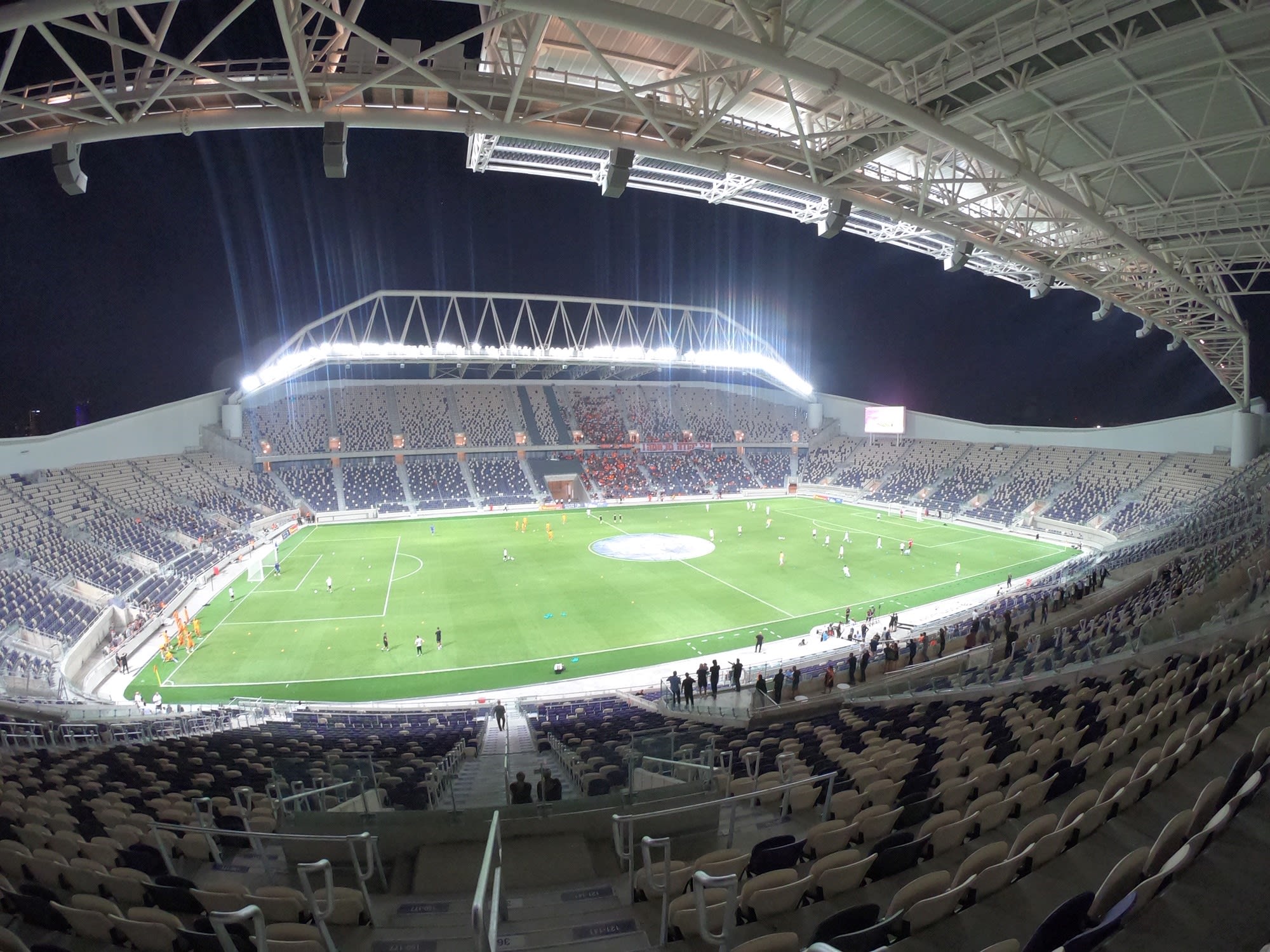 אצטדיון בלומפילד, לפני המשחק של בני יהודה - עירוני קרית שמונה