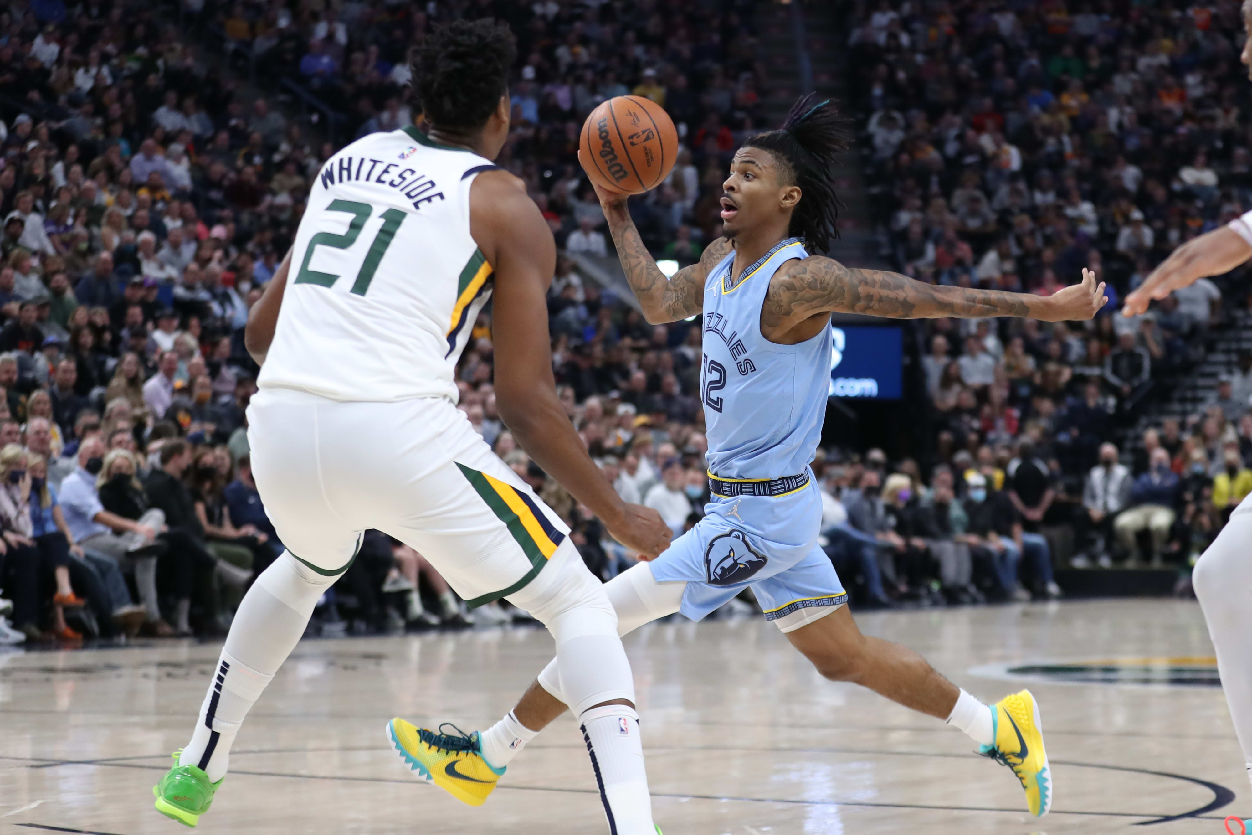 ג'ה מוראנט, ממפיס גריזליס מול יוטה ג'אז