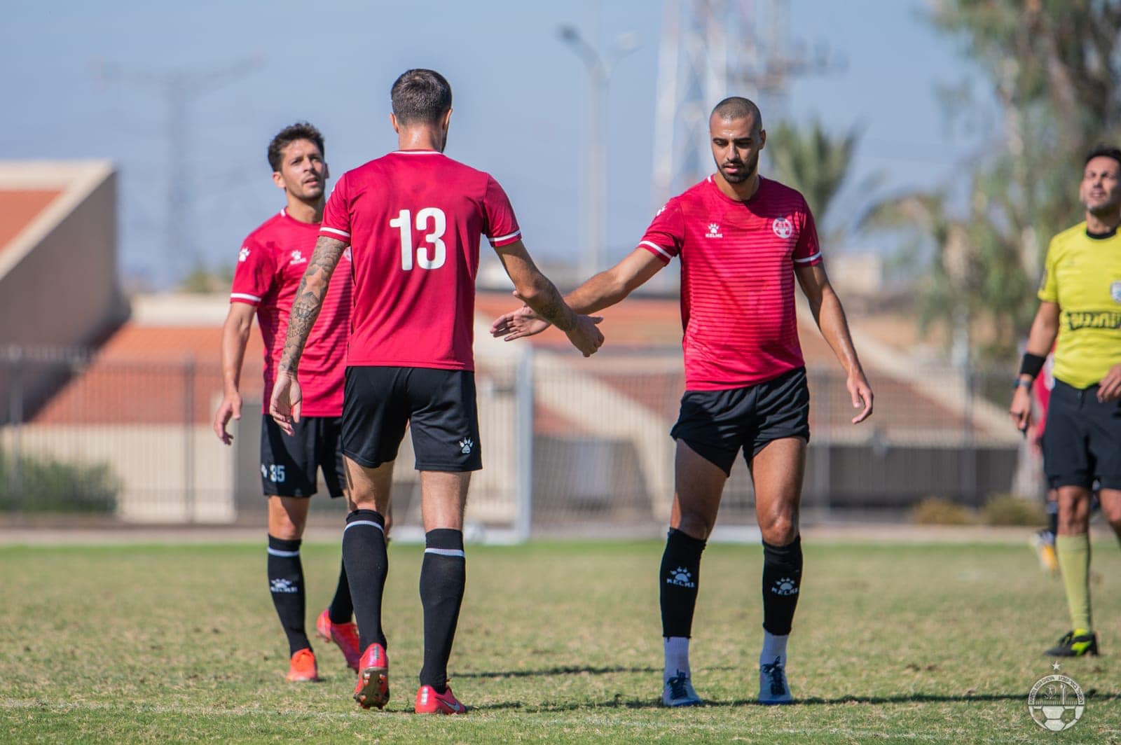 רמזי ספורי עם ניקיטה רוקאביציה שחקני הפועל באר שבע