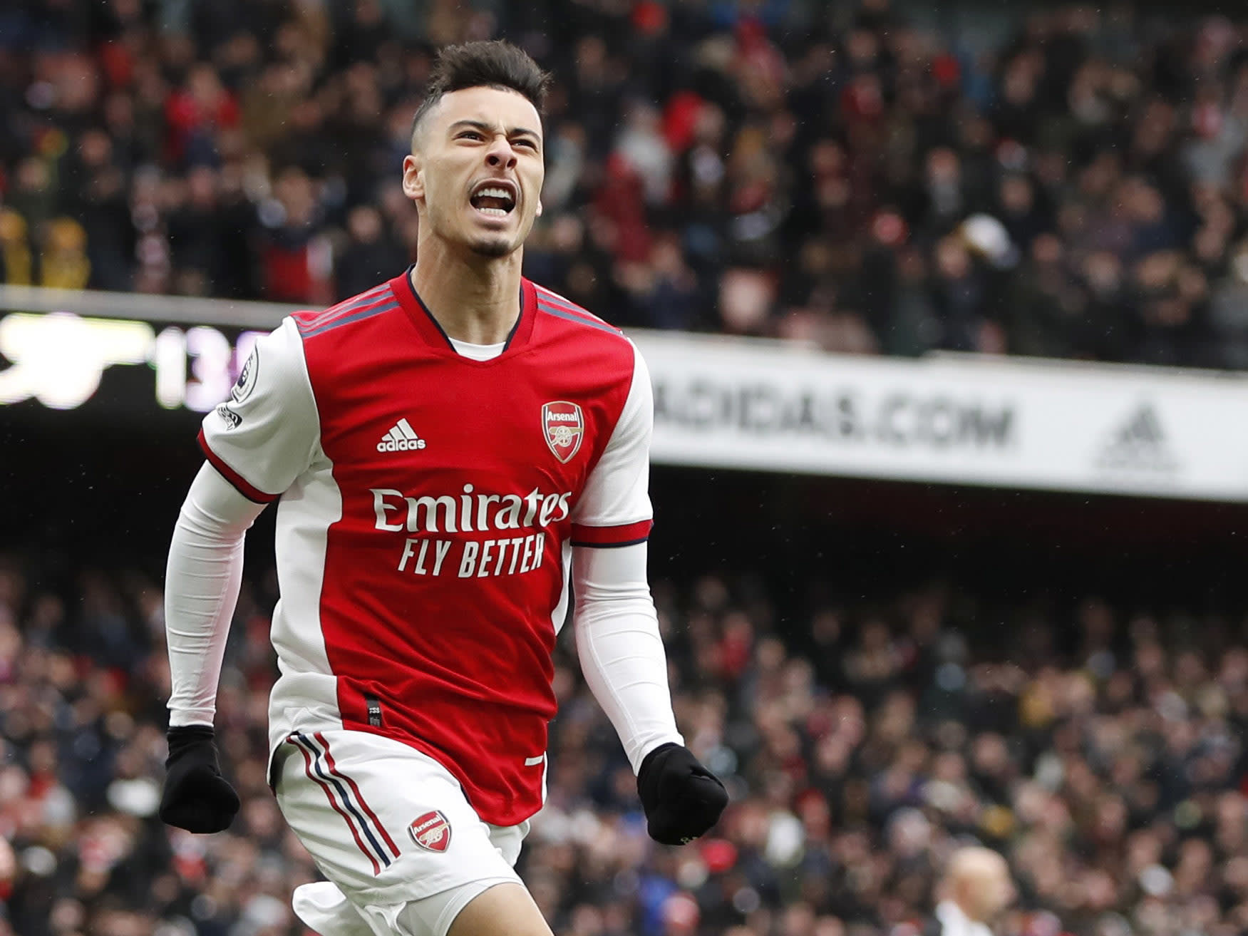 גבריאל מרטינלי שחקן ארסנל חוגג שער