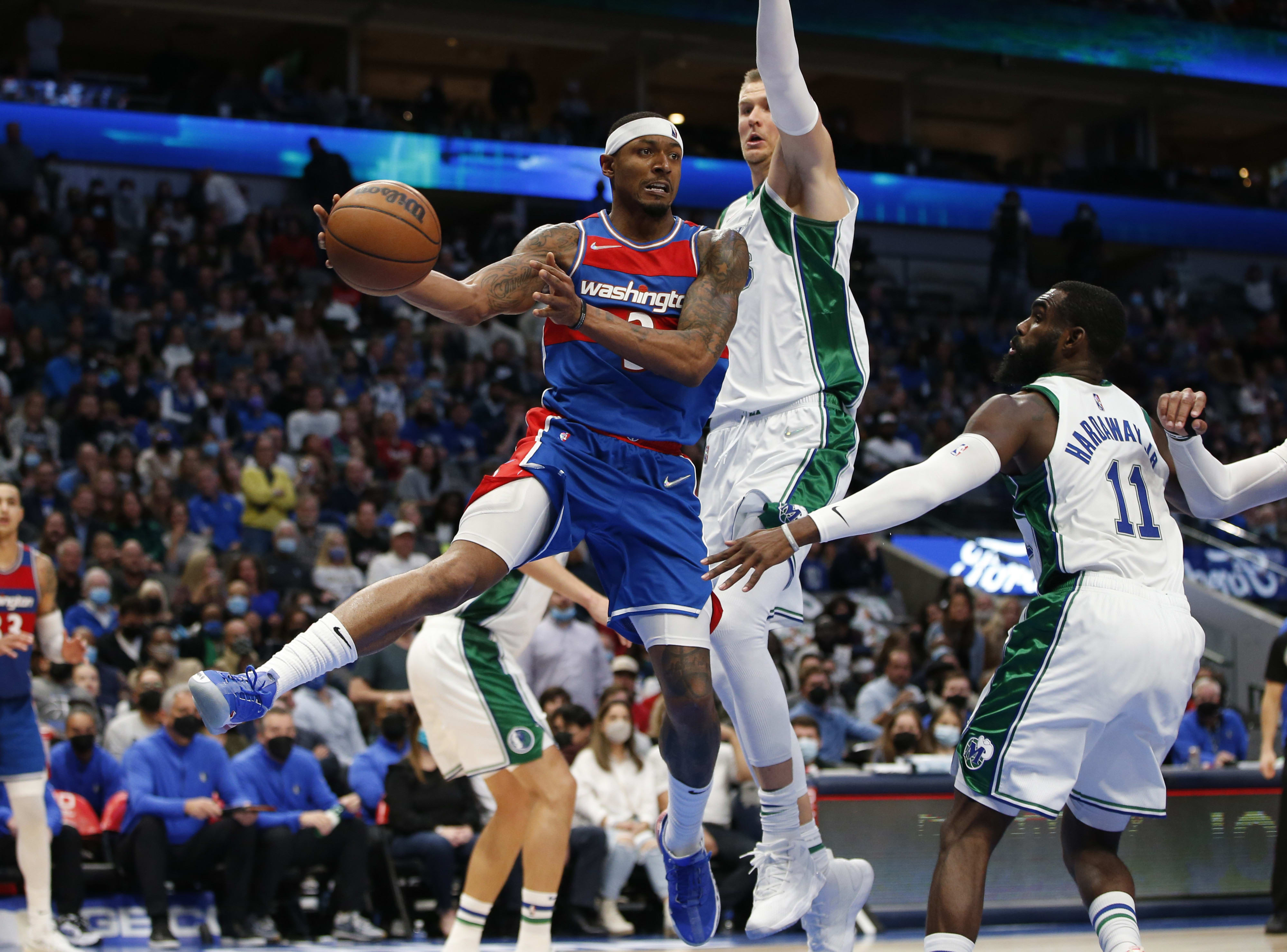 בראדלי ביל, וושינגטון וויזארדס מול קריסטאפס פורזינגיס, דאלאס מאבריקס