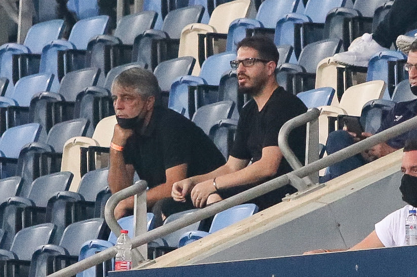 משה חוגג בעלי בית"ר ירושלים עם אלי אוחנה