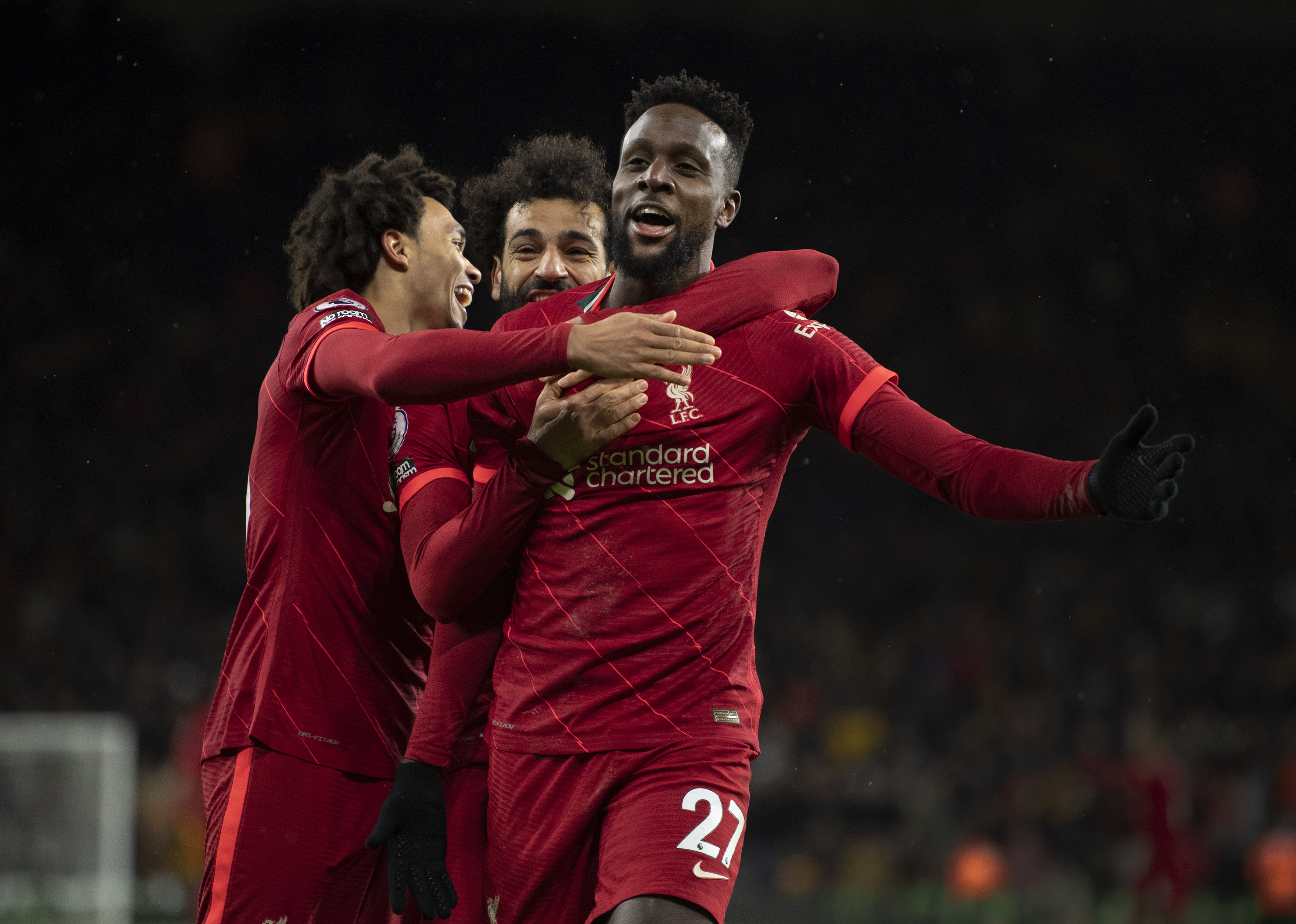 שחקני ליברפול חוגגים עם דיבוק אוריגי