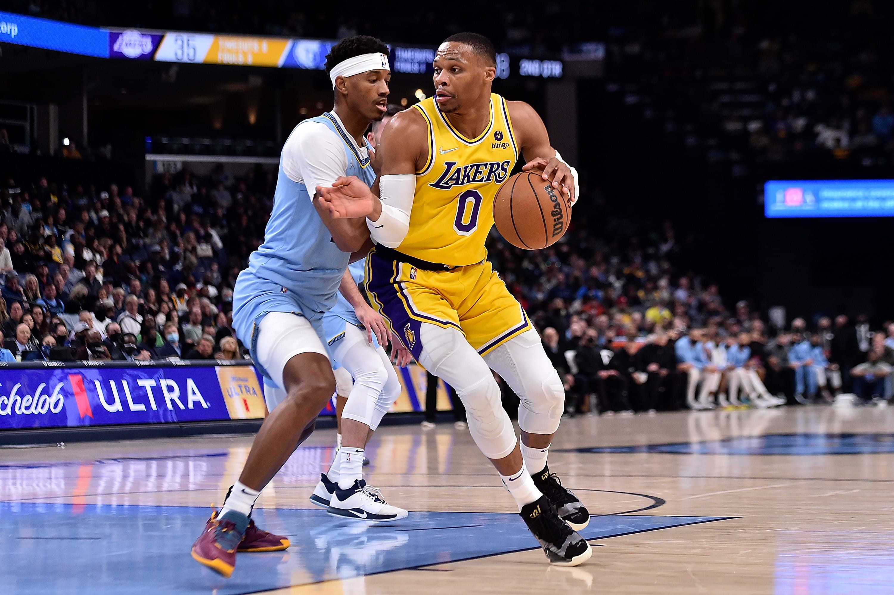 ראסל ווסטברוק לוס אנג'לס לייקרס מול ממפיס