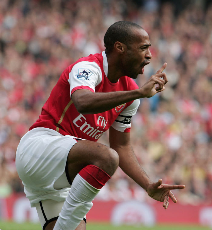 שחקן ארסנל לשעבר, תיירי הנרי, בשנת 2006