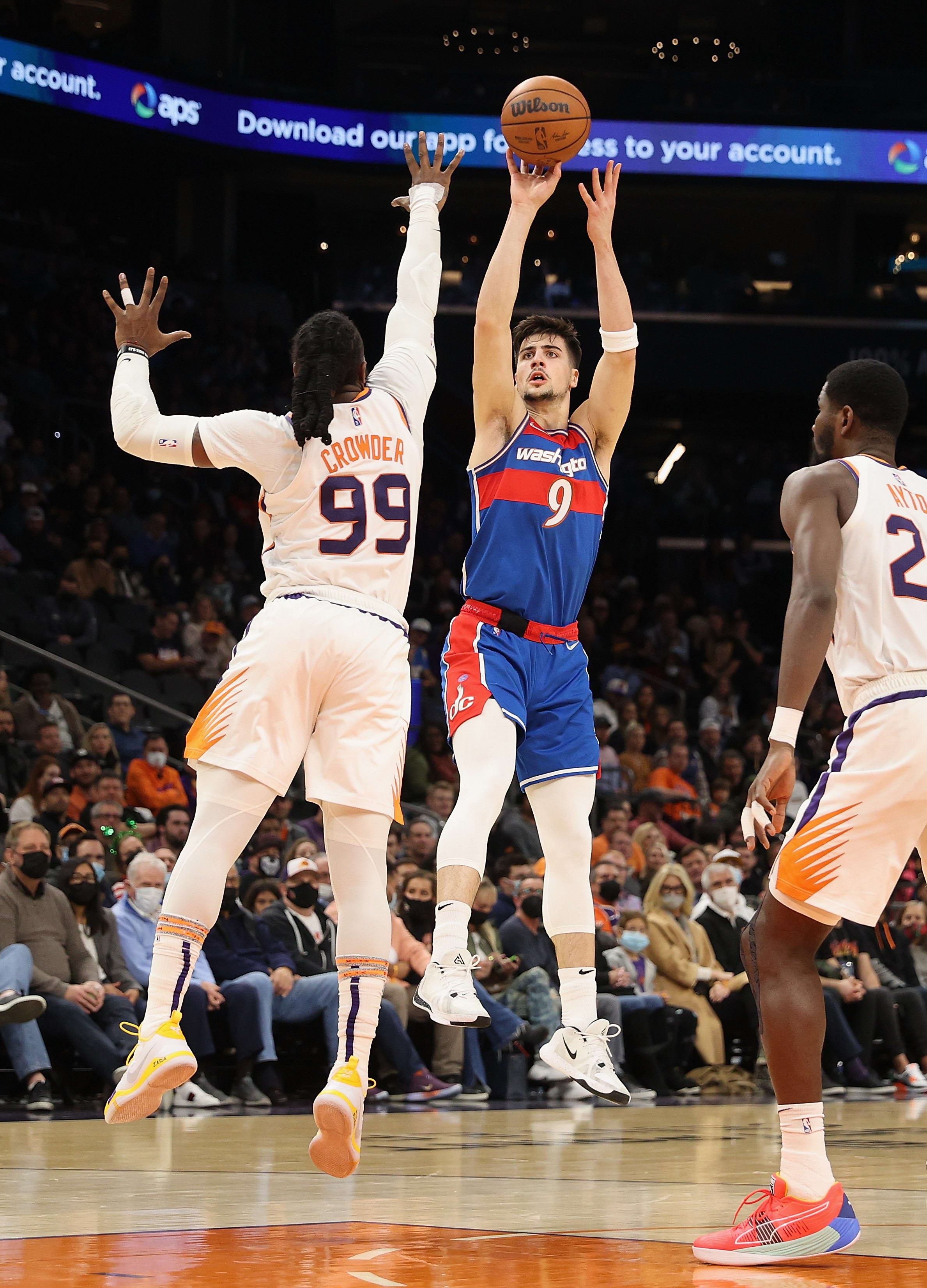 דני אבדיה, וושינגטון וויזארדס, מול ג'יי קראודר, פיניקס סאנס