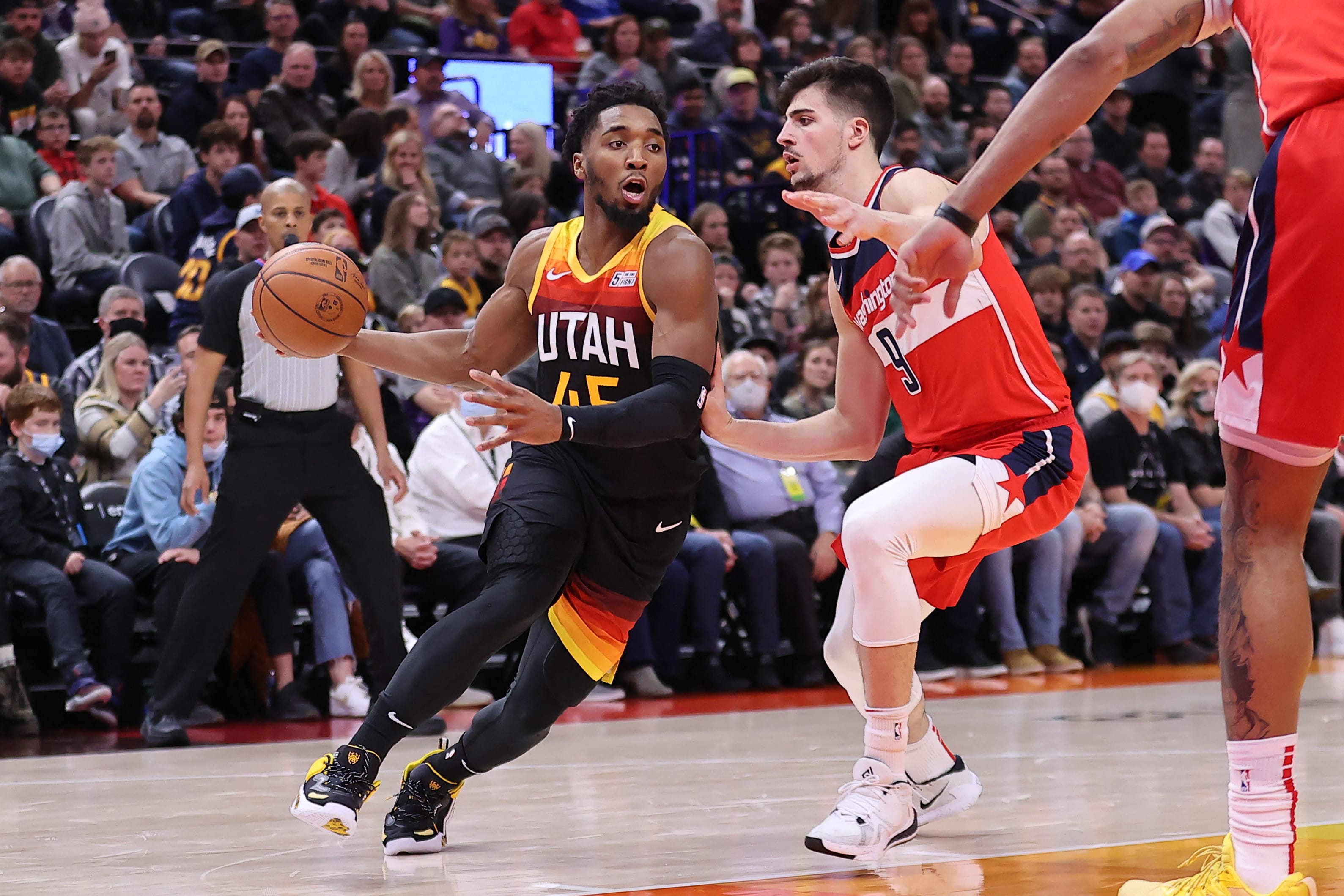 דונובו מיטשל, יוטה ג'אז, מול דני אבדיה, וושינגטון וויזארדס