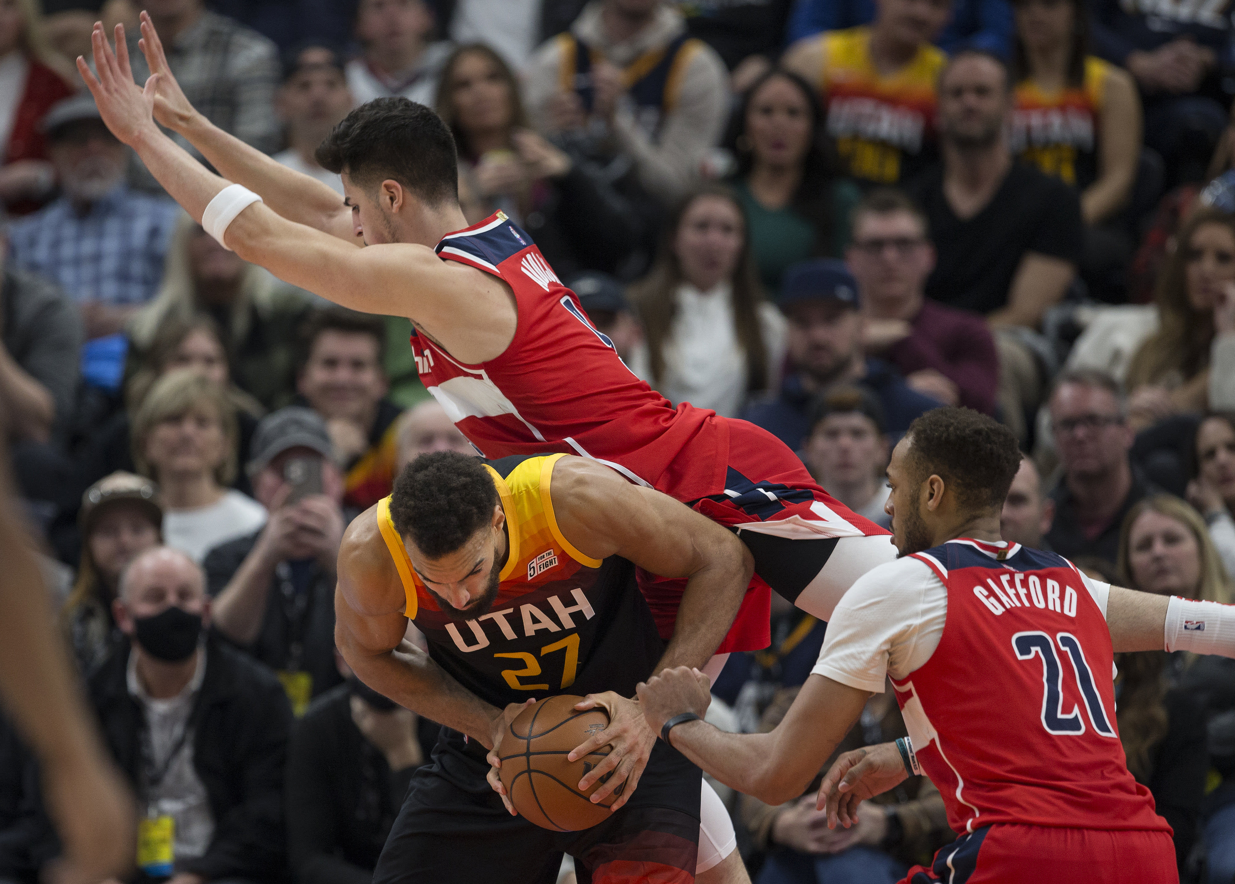 דני אבדיה, וושינגטון וויזארדס, שומר על רודי גובר, יוטה ג'אז