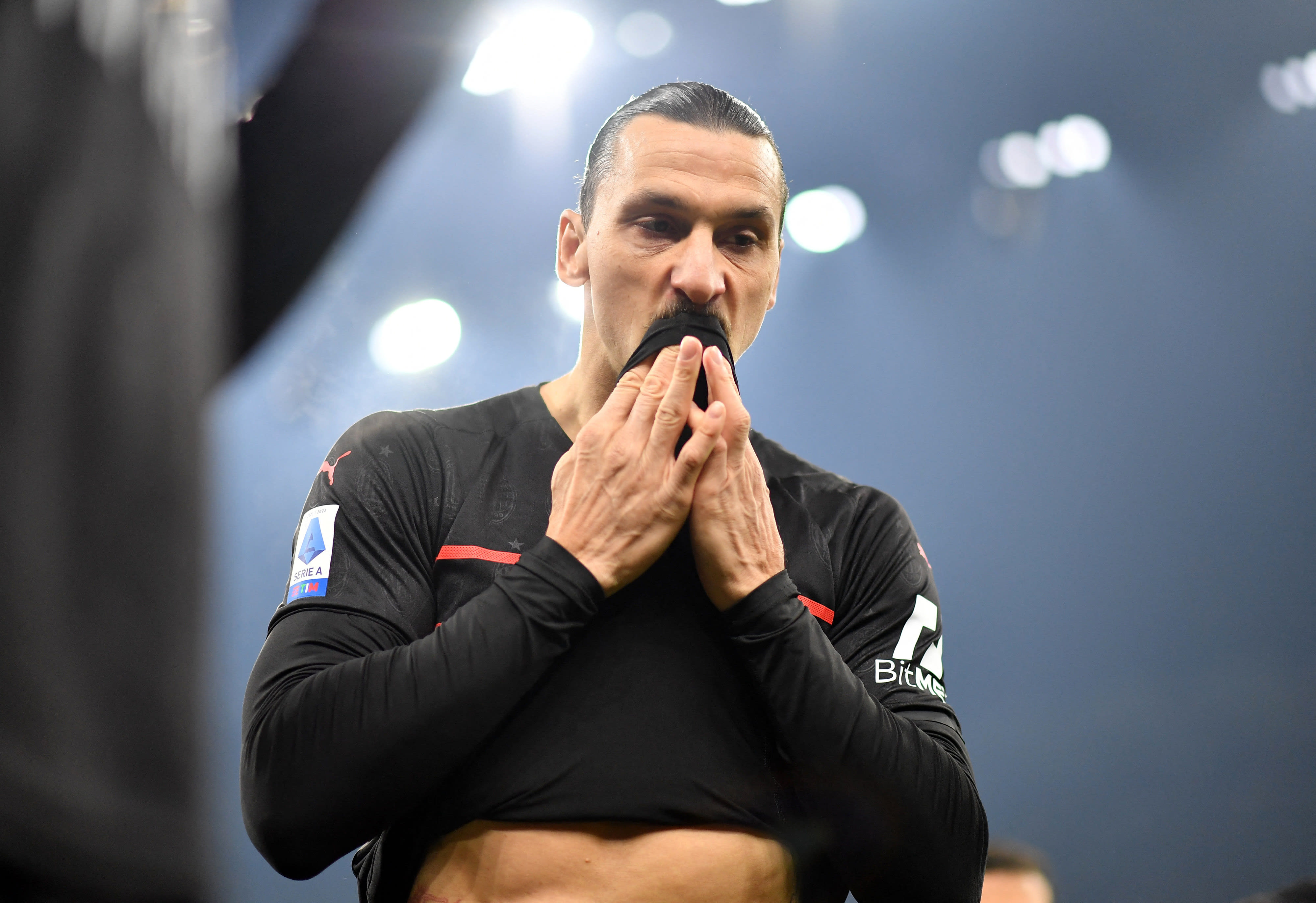 זלאטן איברהימוביץ' שחקן מילאן מאוכזב