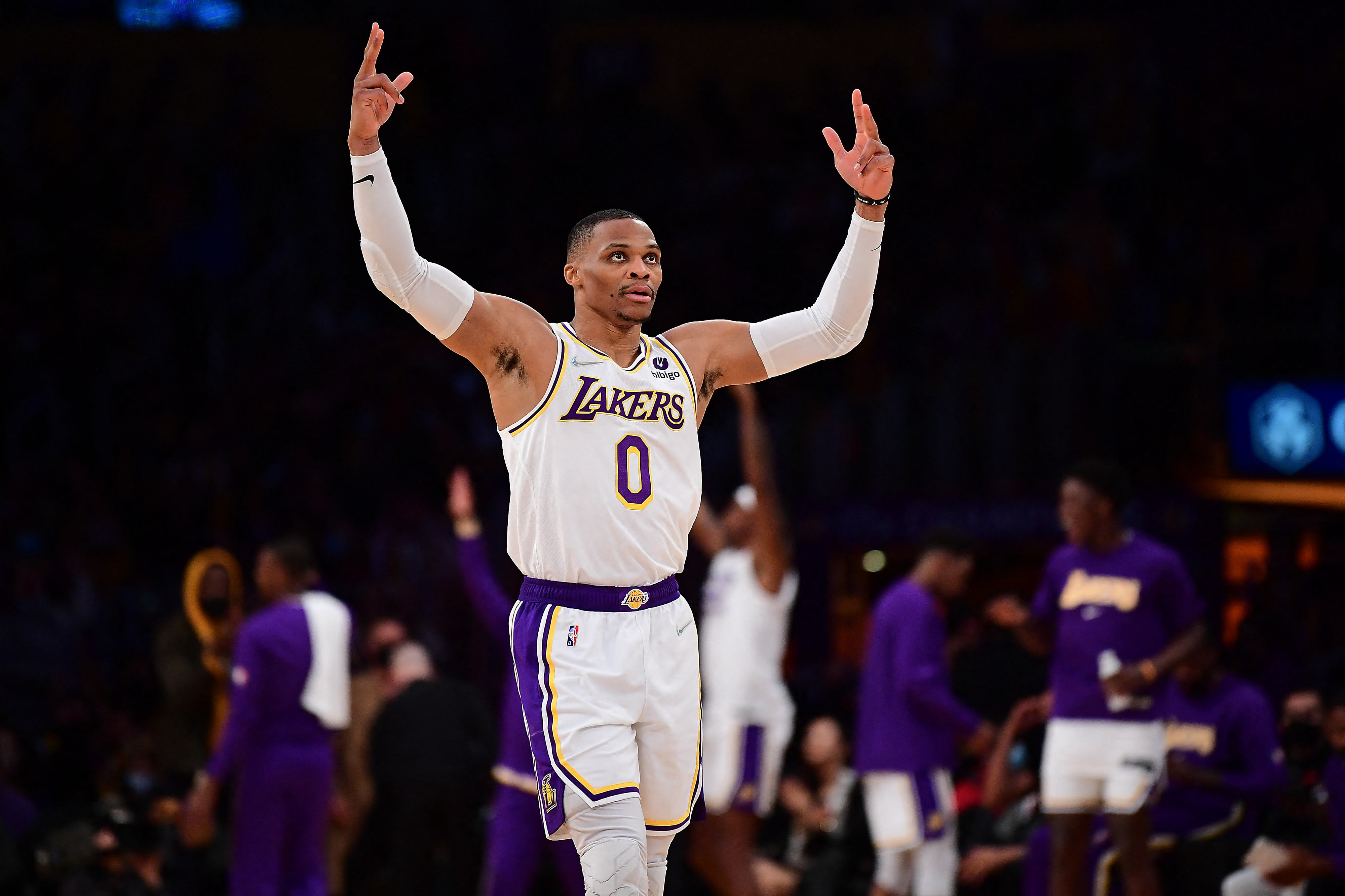 שחקן לוס אנג'לס לייקרס ראסל ווסטברוק