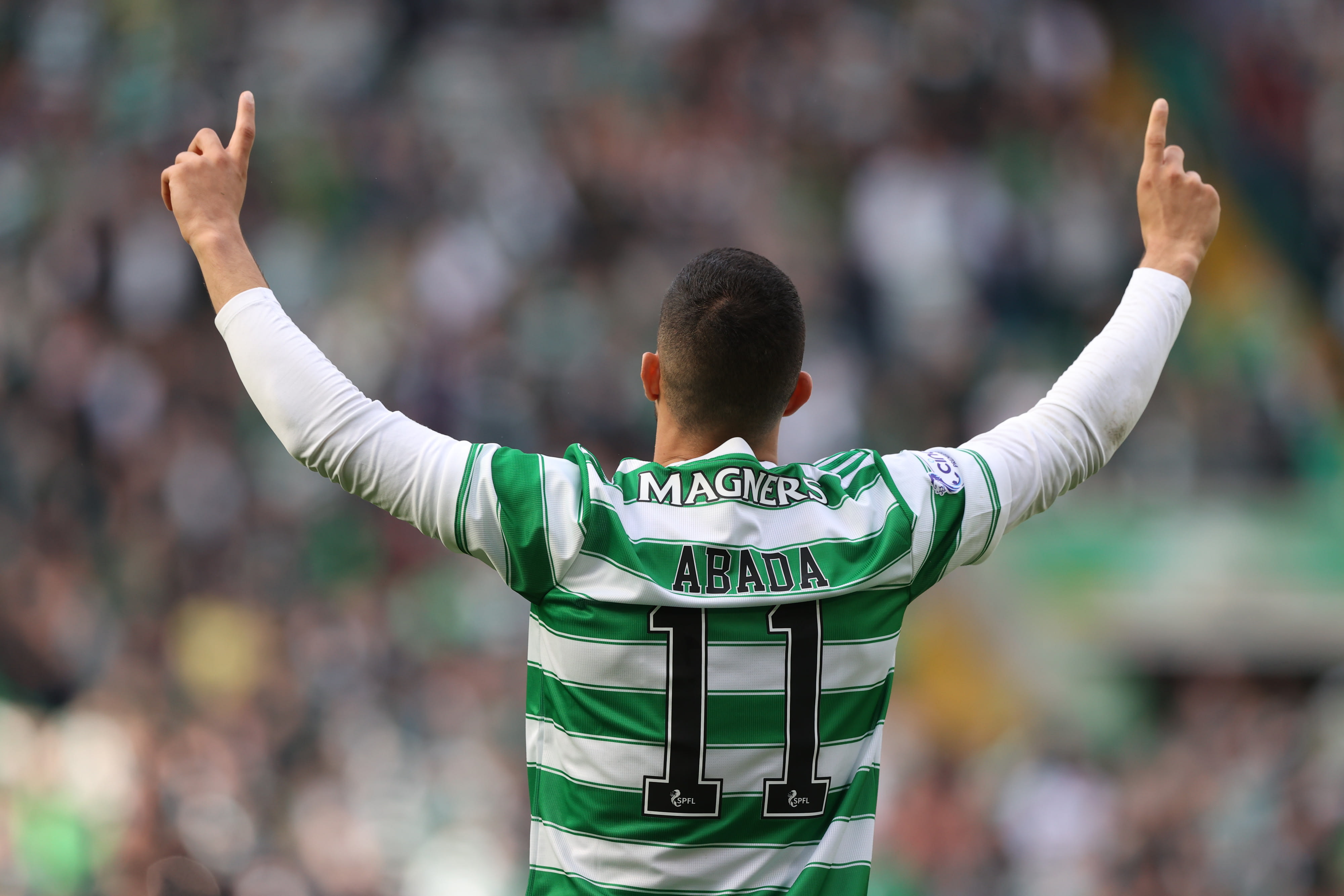 ליאל עבדה שחקן סלטיק חוגג שער