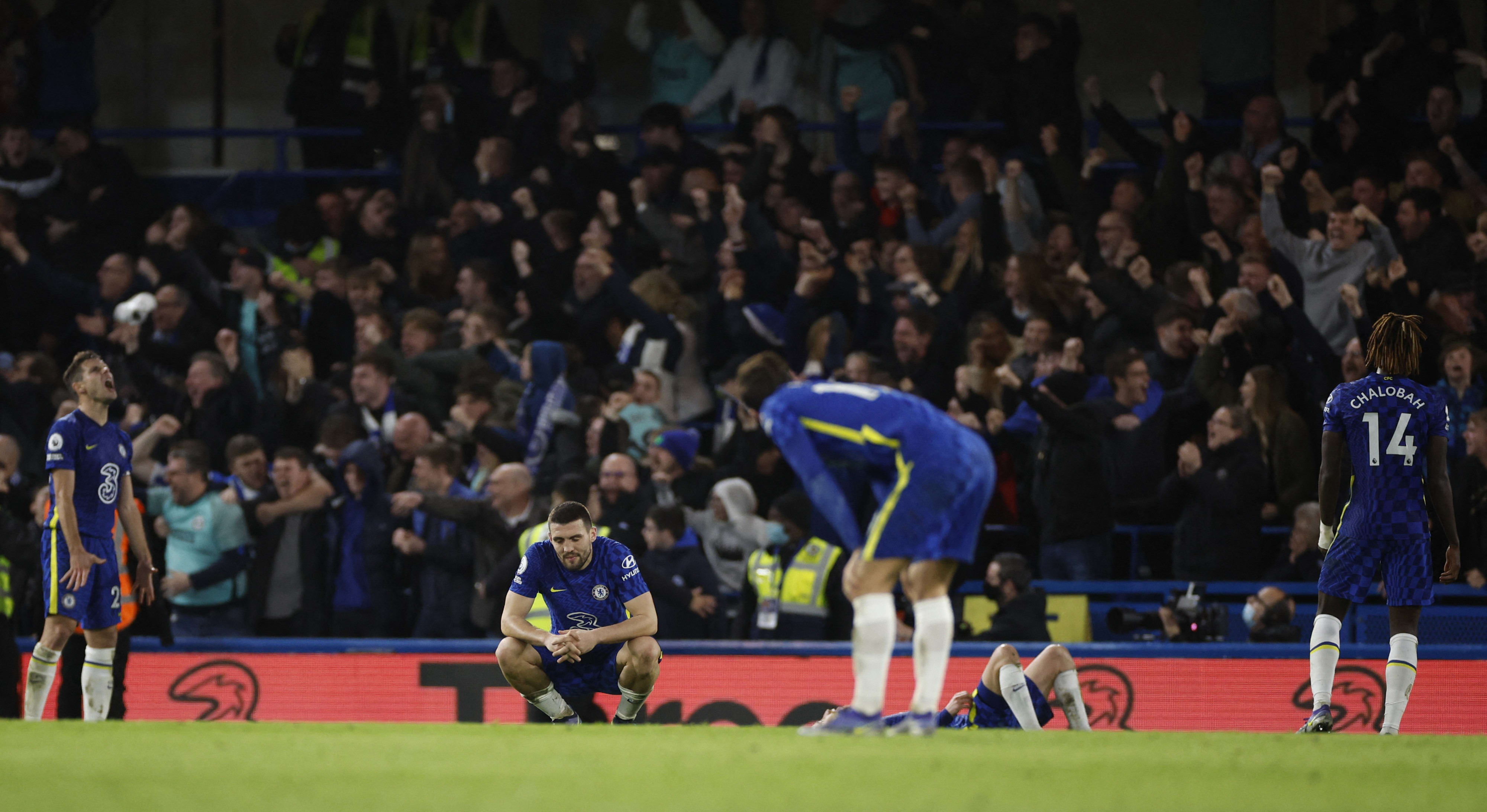 שחקני צ'לסי מאוכזבים