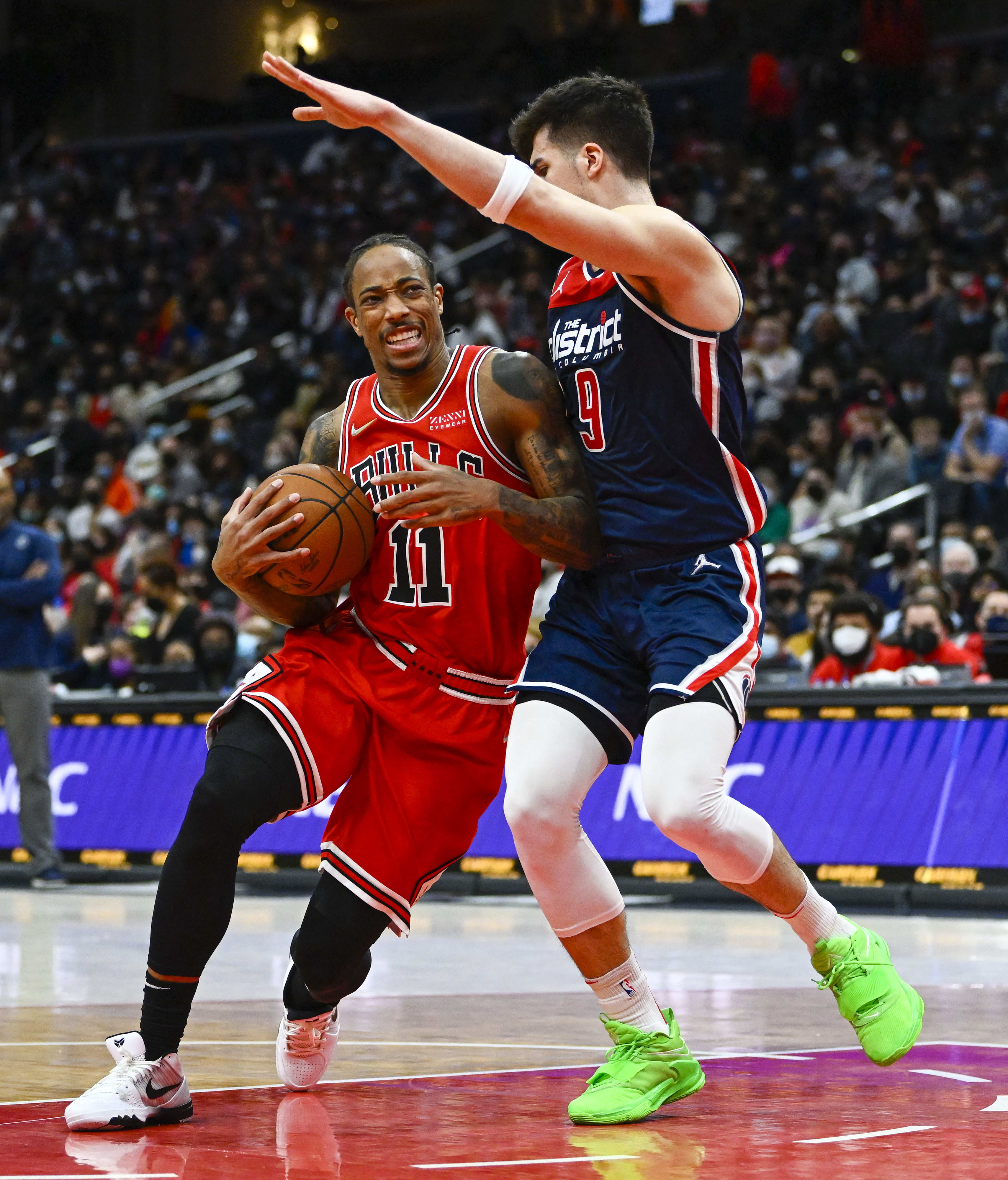 דני אבדיה מול דמאר דרוזן, וושינגטון וויזארדס מול שיקגו בולס