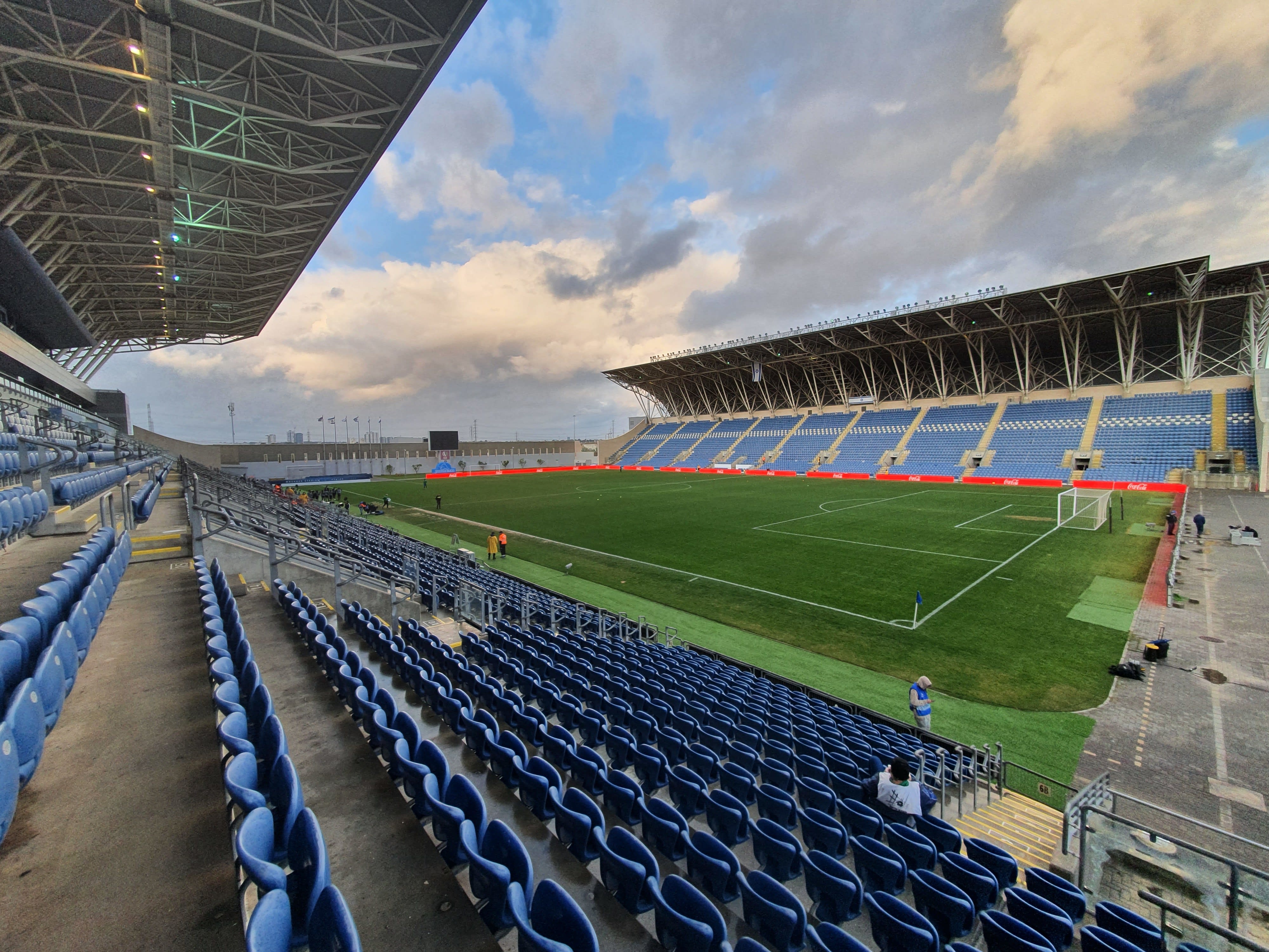 אצטדיון המושבה, פתח תקוה לפני המשחק של הפועל כפר סבא - מכבי נתניה