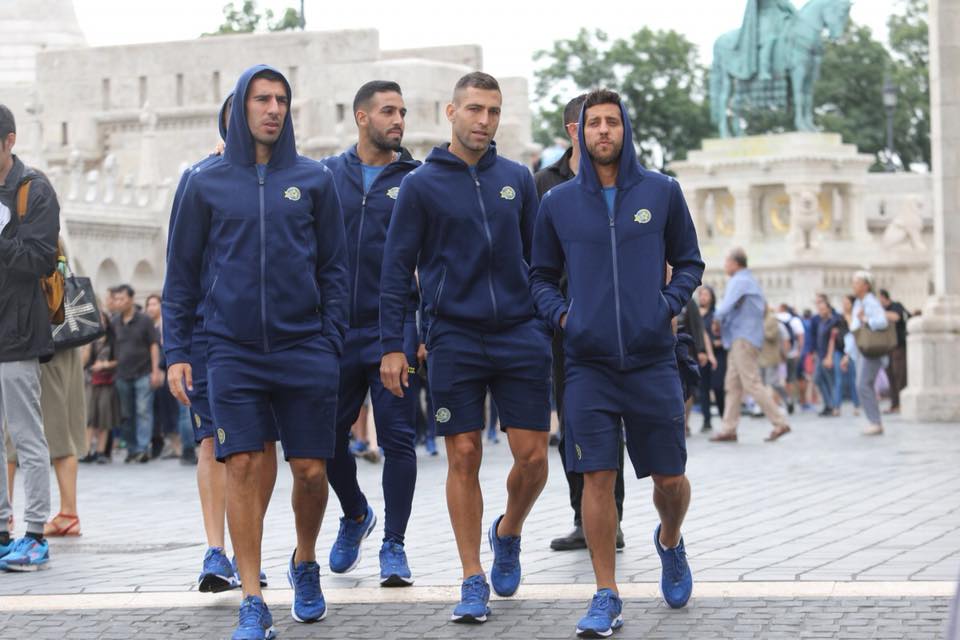 שחקני מכבי תל אביב דור מיכה, איתי שכטר, אייל גולסה, איתן טיבי