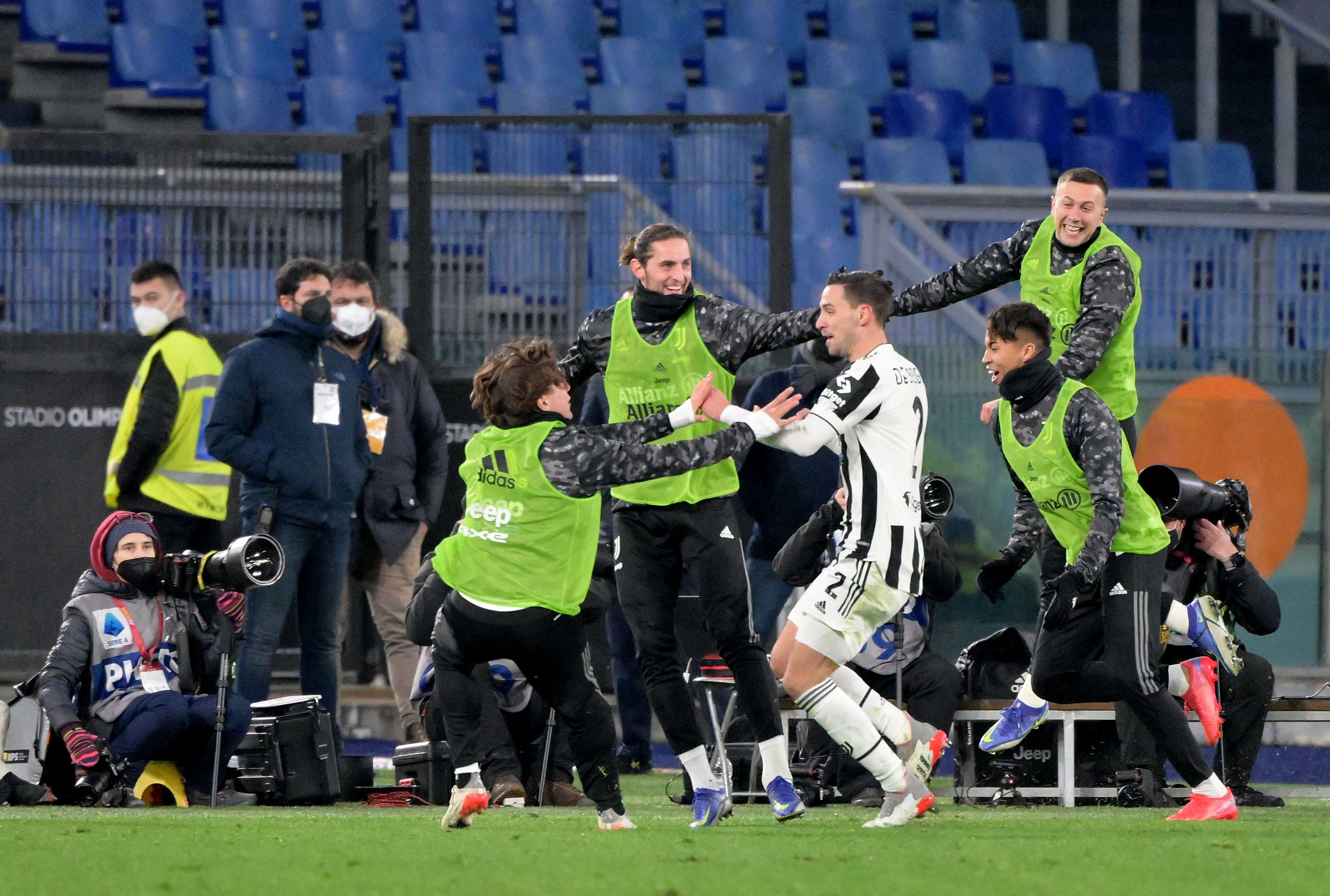 מתיאה דה שיליו שחקן יובנטוס חוגג שער