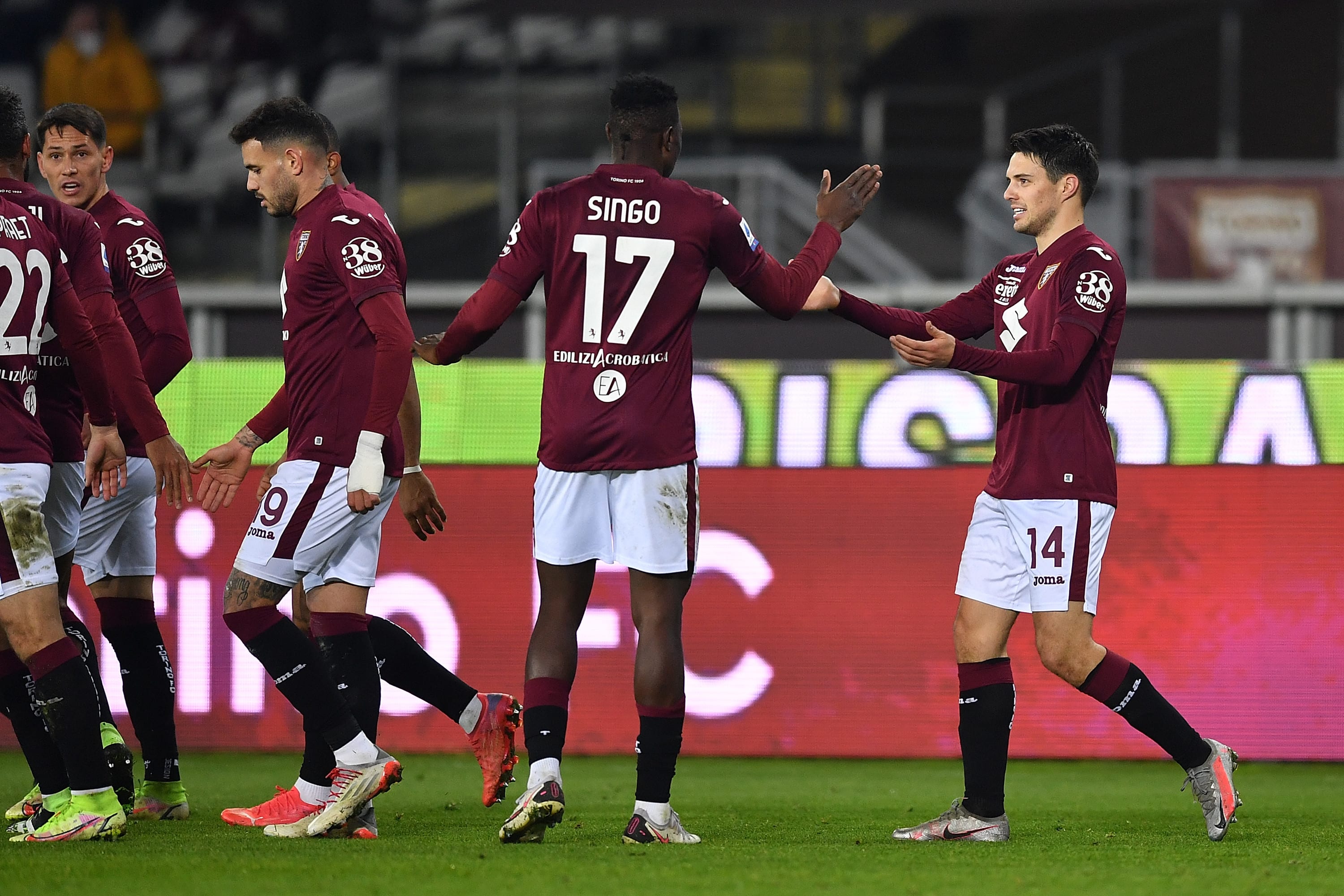 יוסיפ ברקאלו, שחקן טורינו חוגג