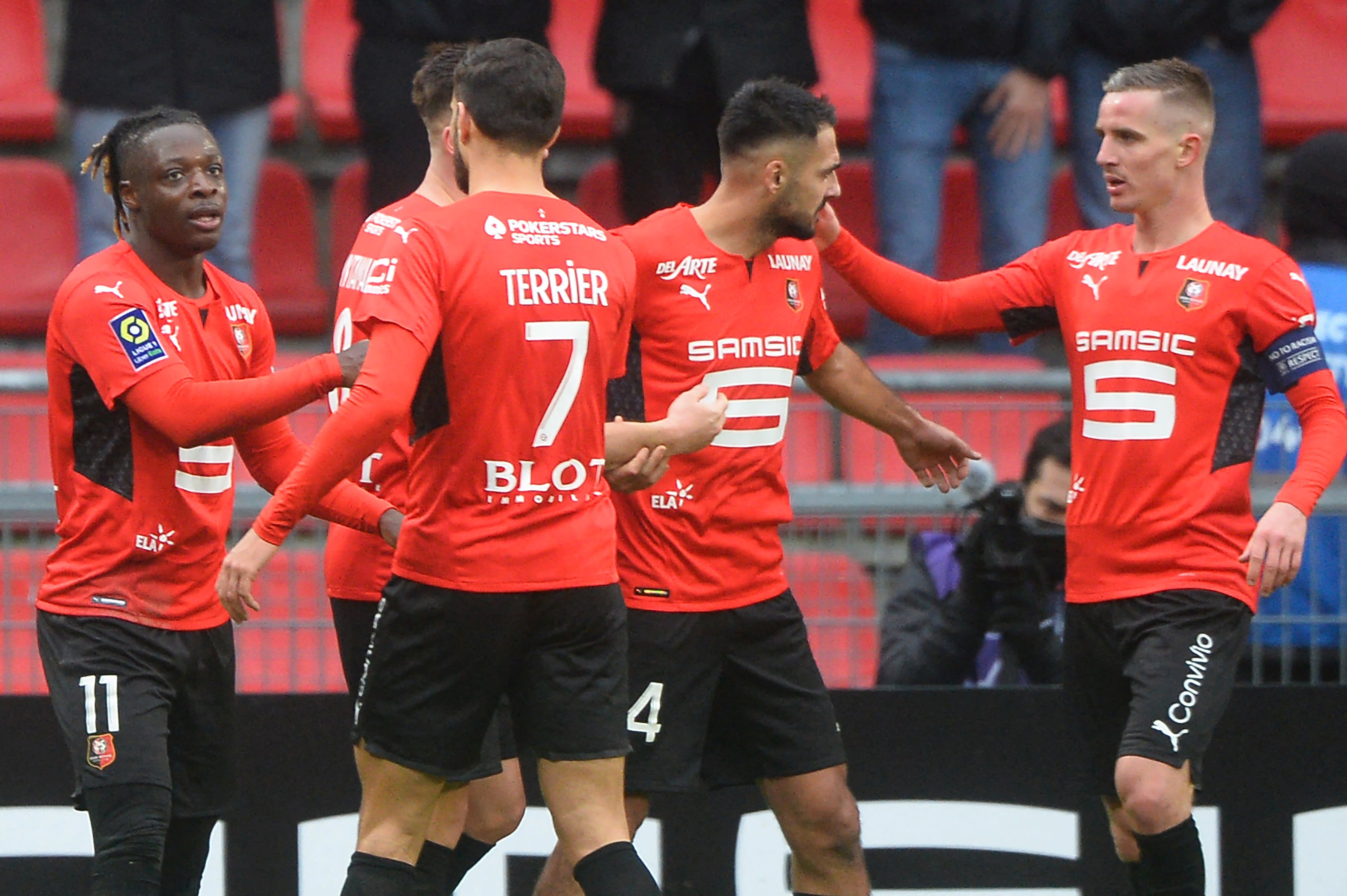 שחקני ראן חוגגים שער נגד בורדו