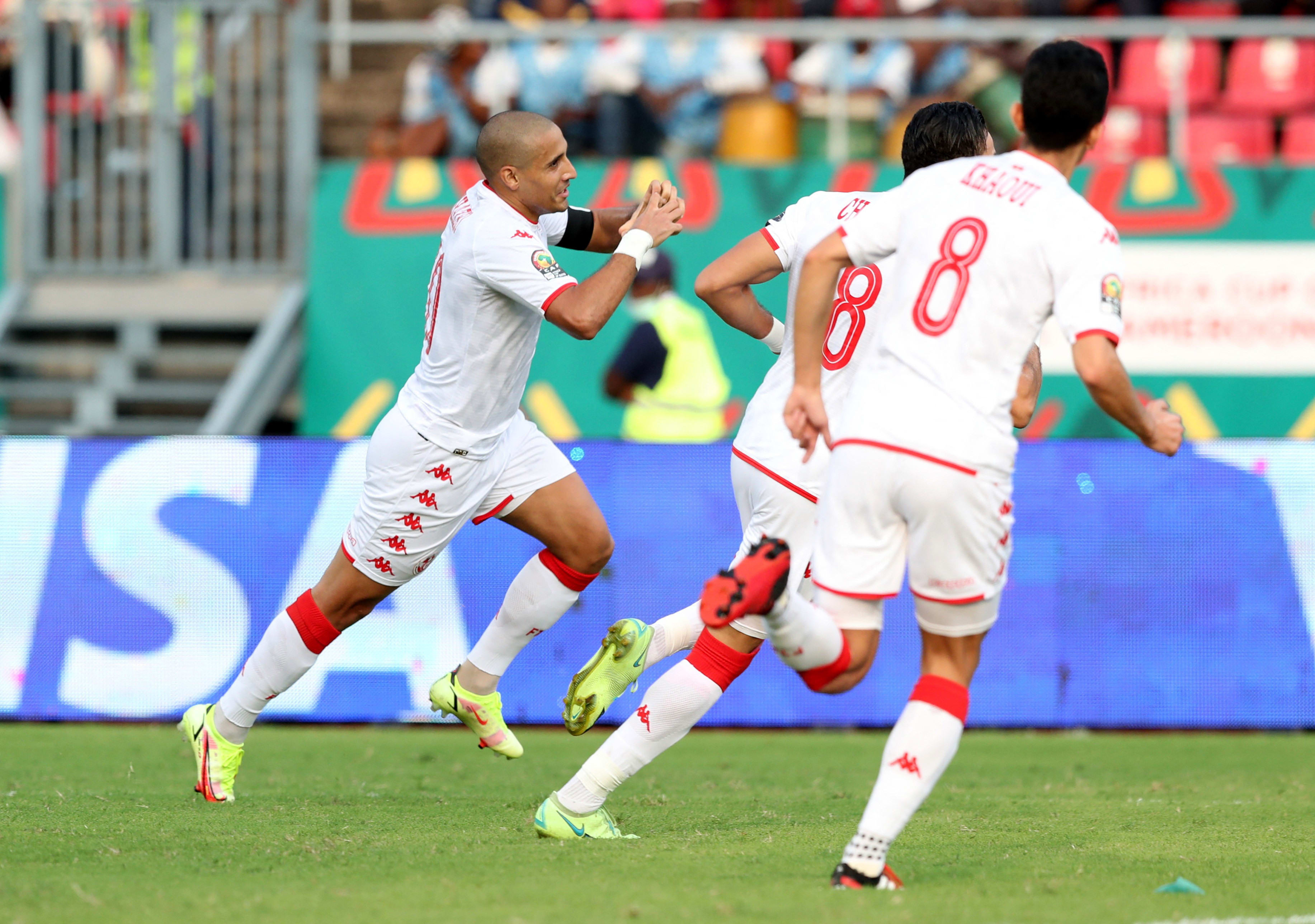 ווהבי חאזרי שחקן נבחרת טוניסיה חוגג שער