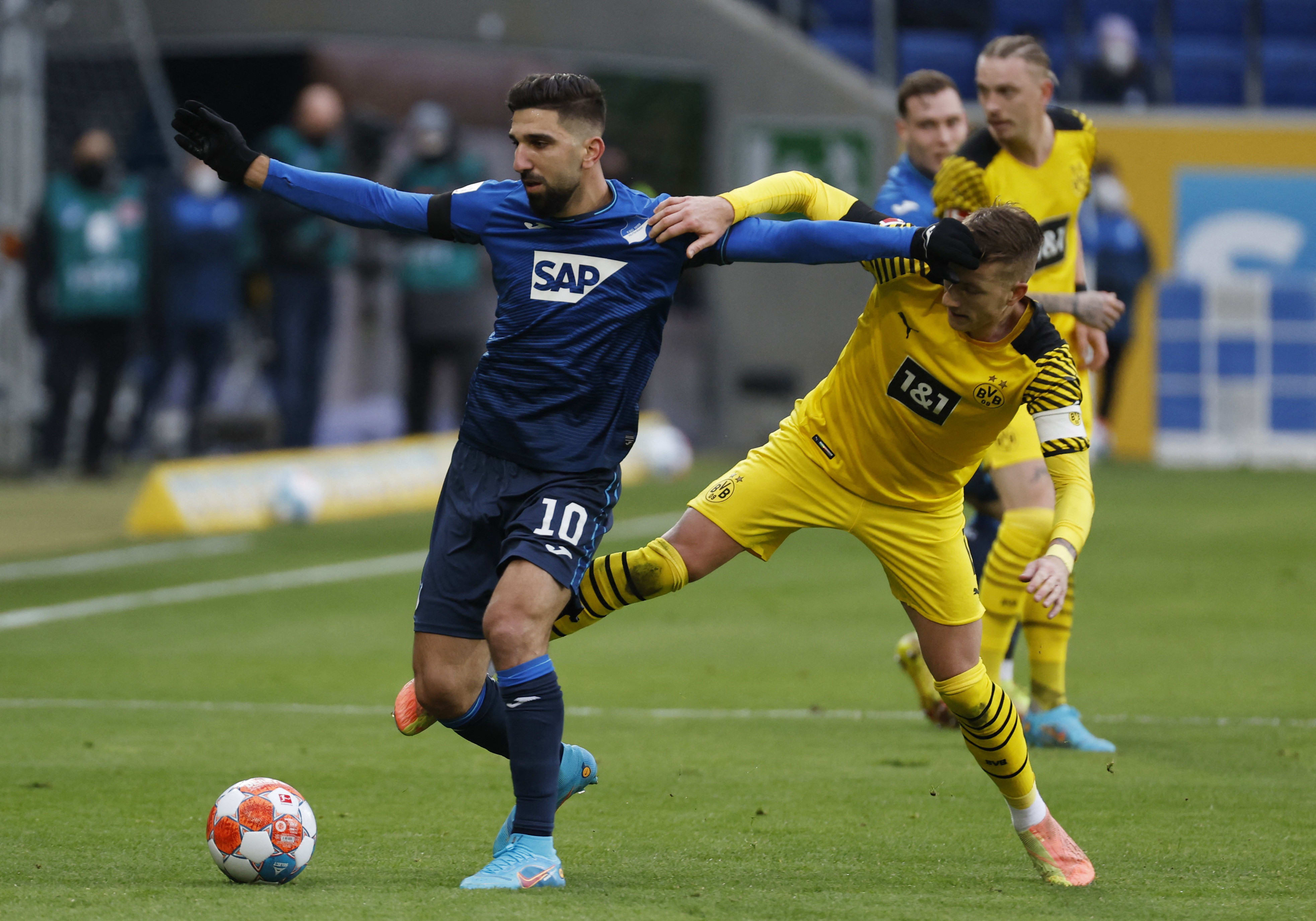 שחקן הופנהיים, מונס דאבור, מול מרקו רויס, בורוסיה דורטמונד