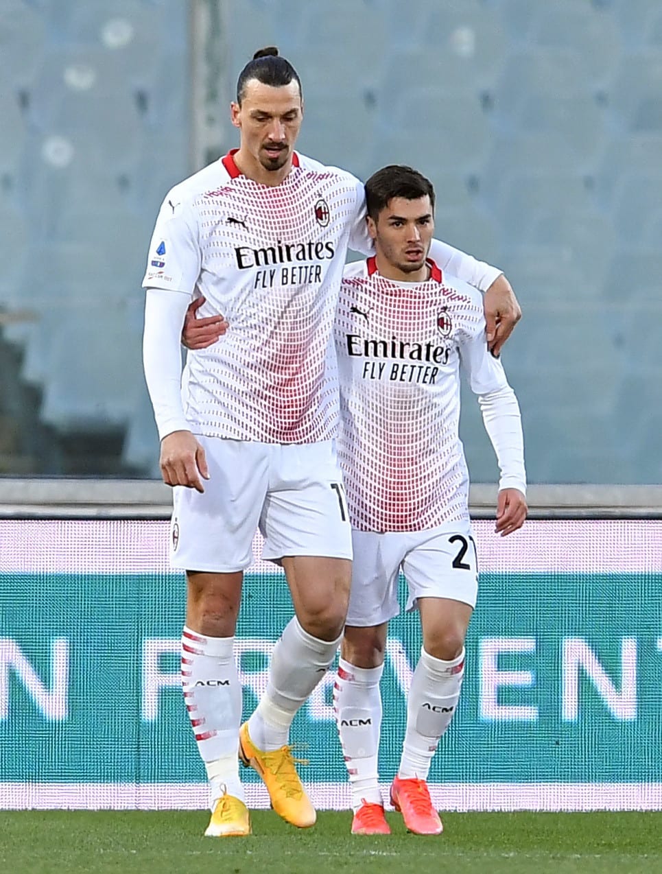 ברהים דיאס עם זלאטן איברהימוביץ' שחקני מילאן