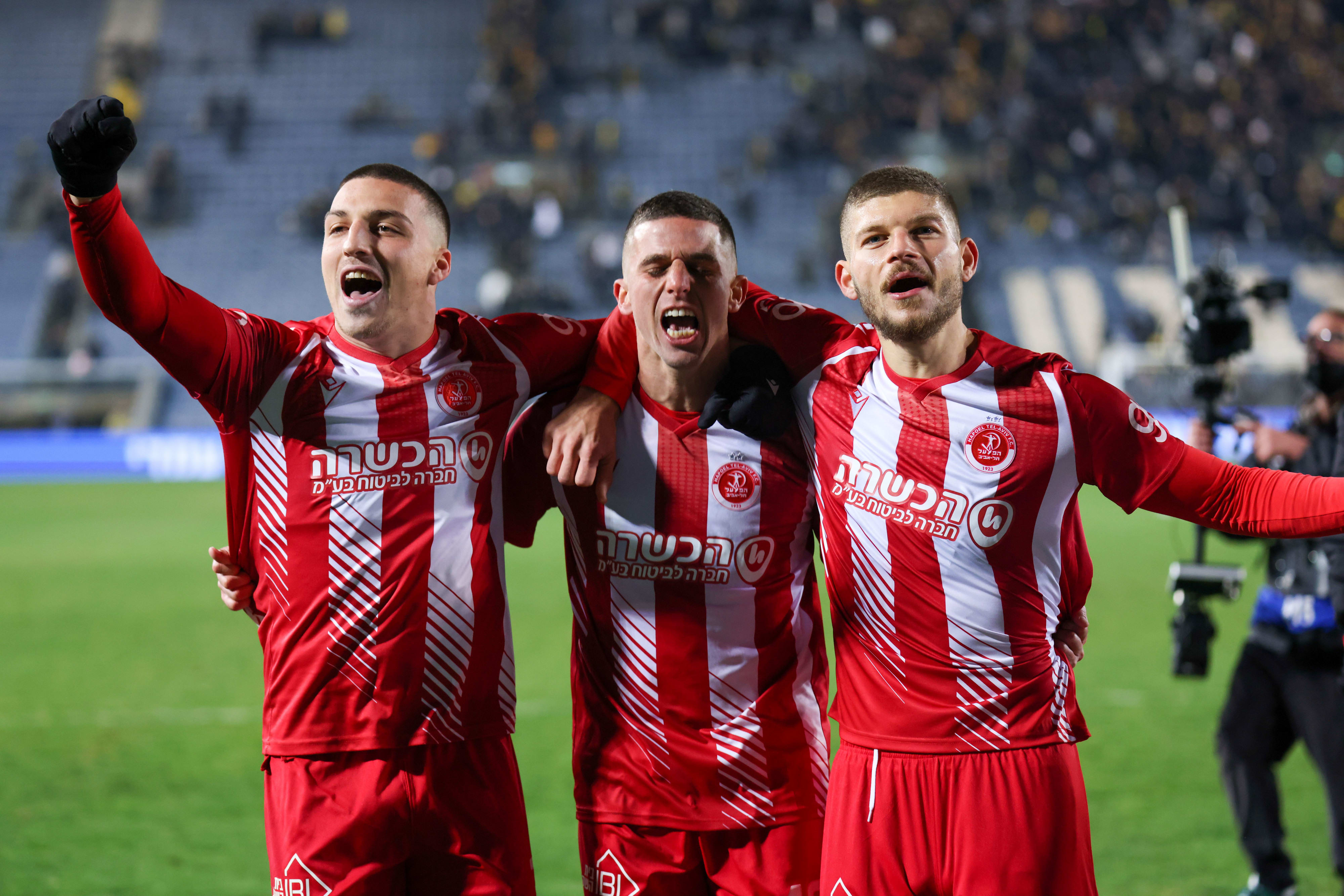 שי אייזן, עידן ורד, אושר דוידה, שחקני הפועל תל אביב