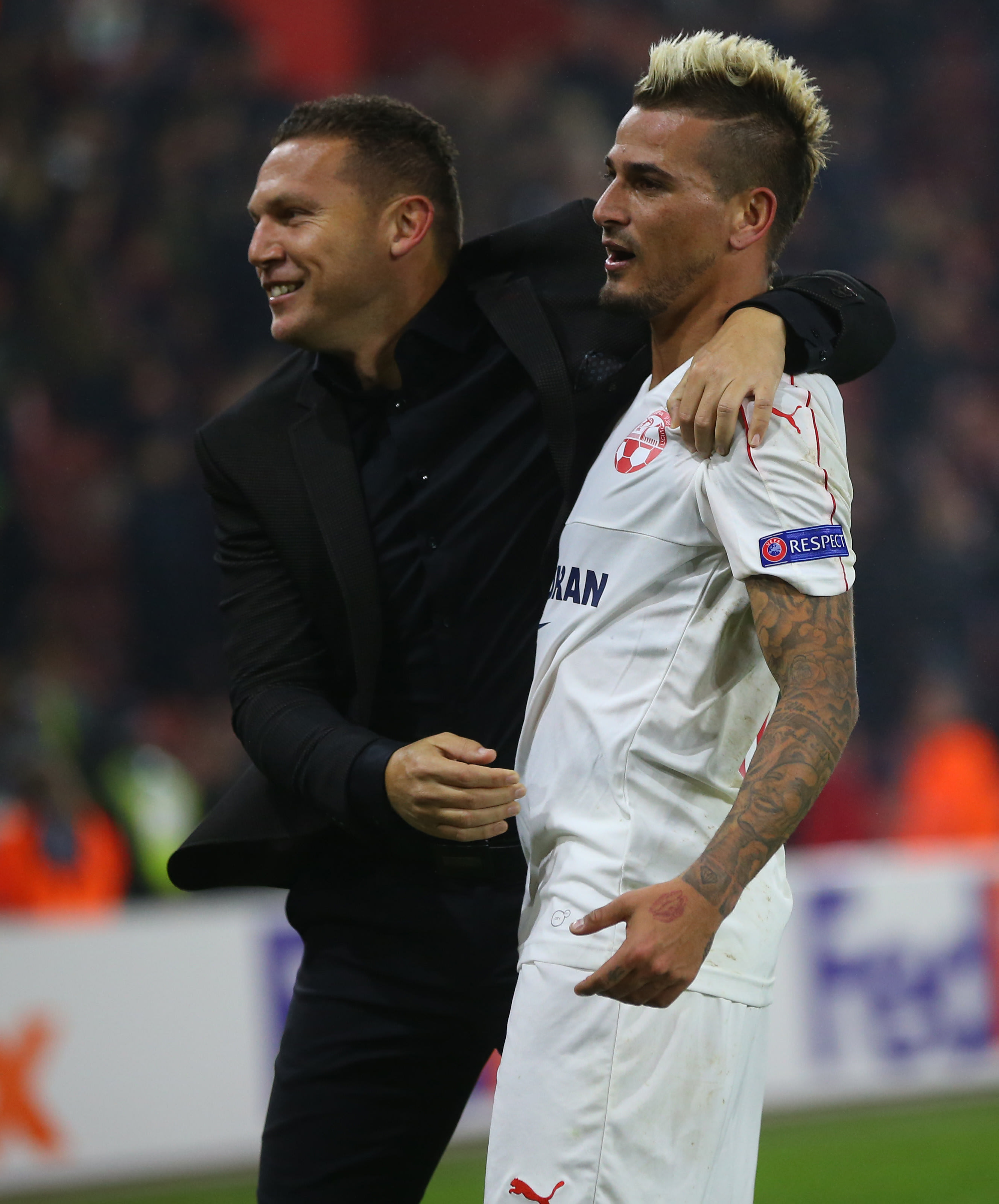 ברק בכר עם מאור בוזגלו ב-2016