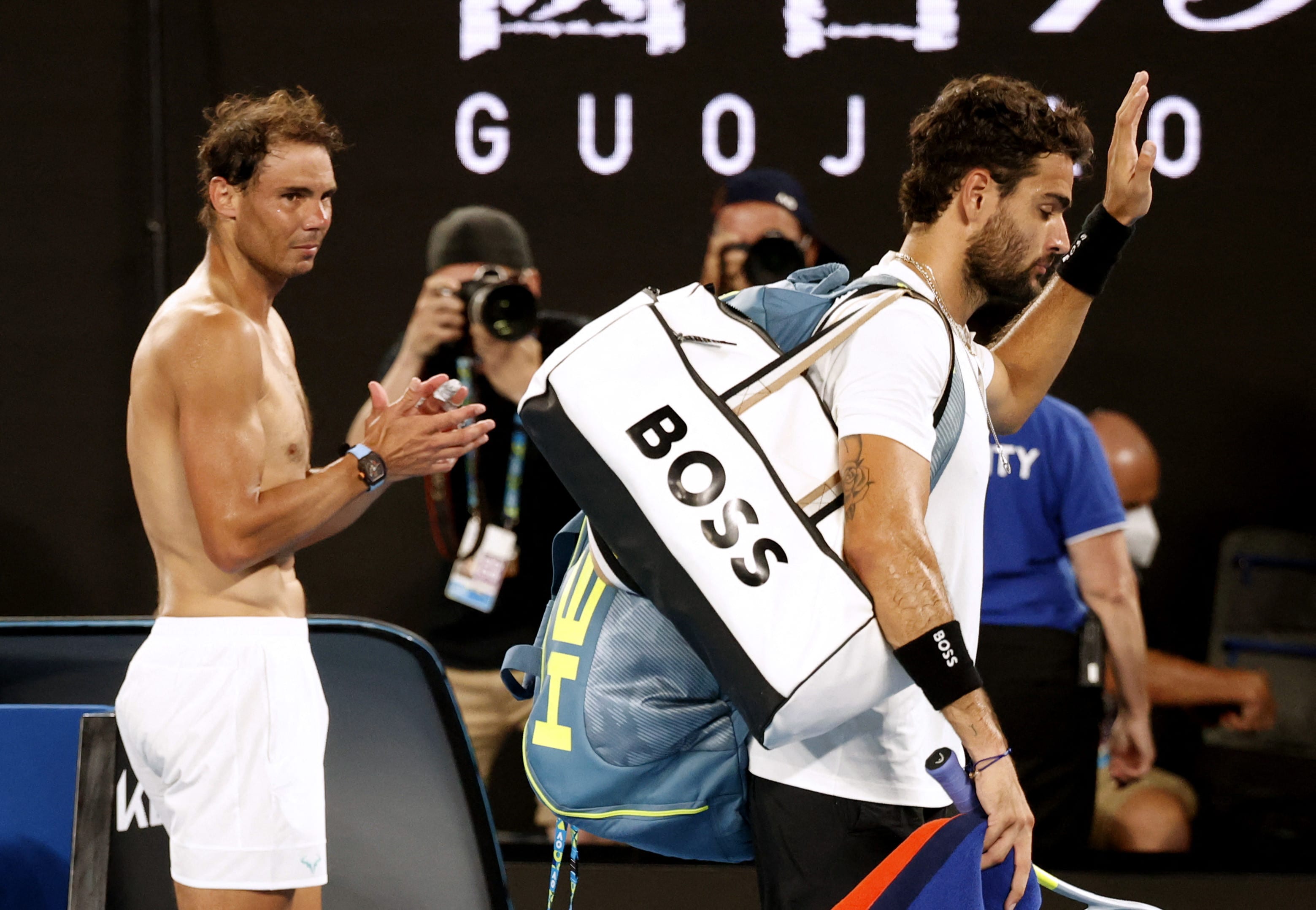 הטניסאי רפאל נדאל מול מתאו ברטיני אחרי ההעפלה לגמר באוסטרליה