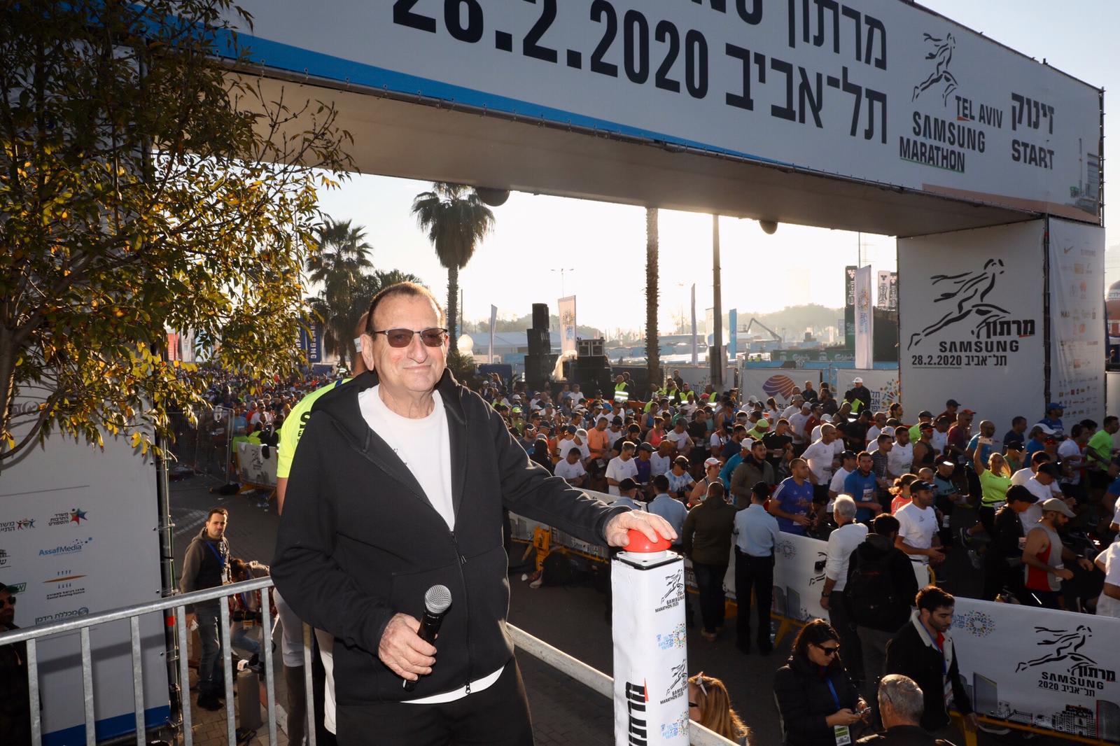 ראש העירייה רון חולדאי במרתון תל אביב