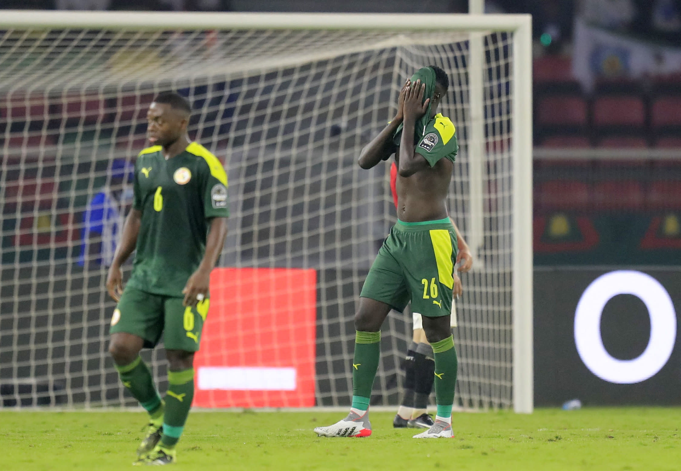 שחקני סנגל מאוכזבים