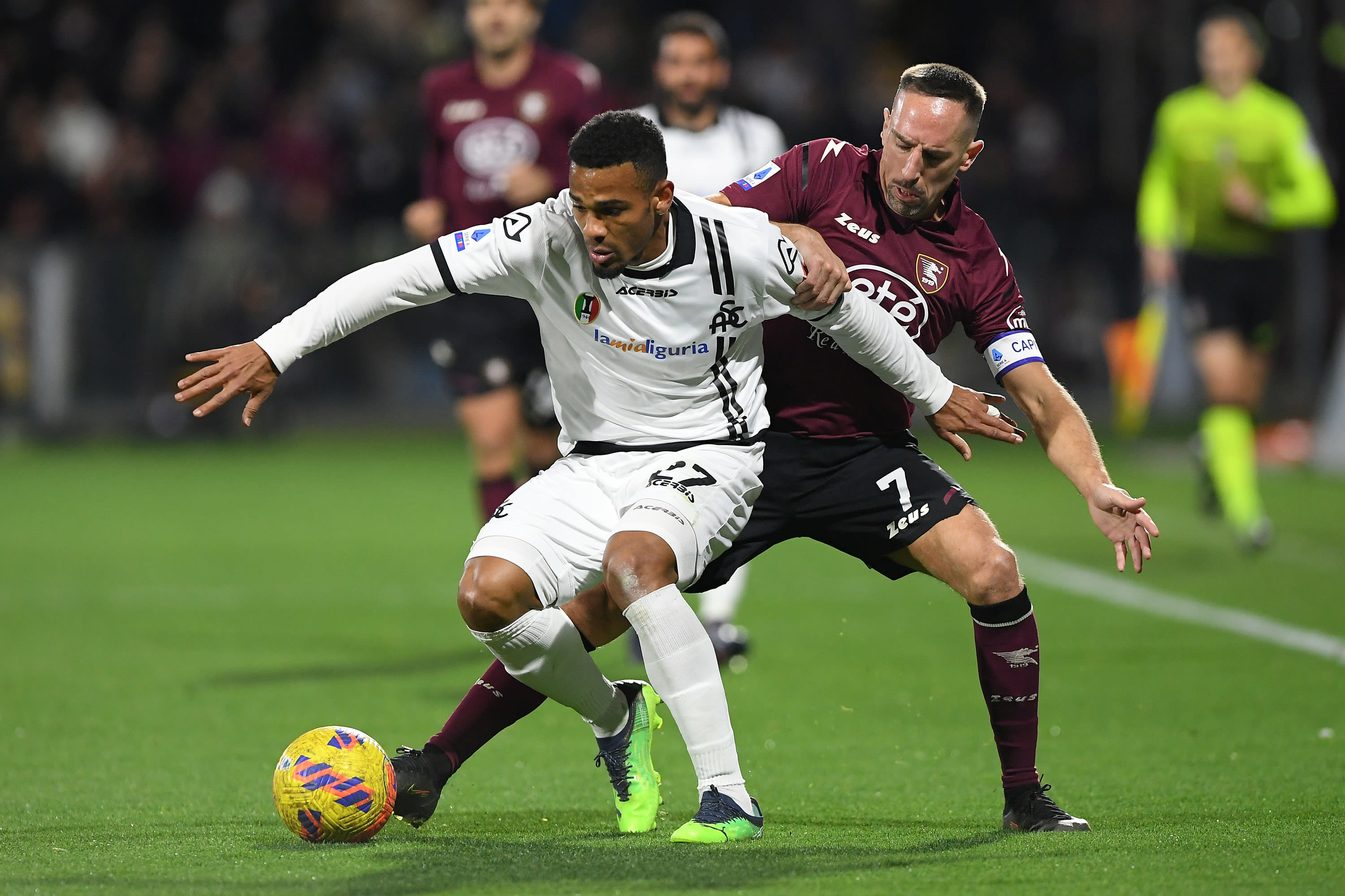 פרנק ריברי, סלרניטנה מול קלווין אמיאן, ספציה