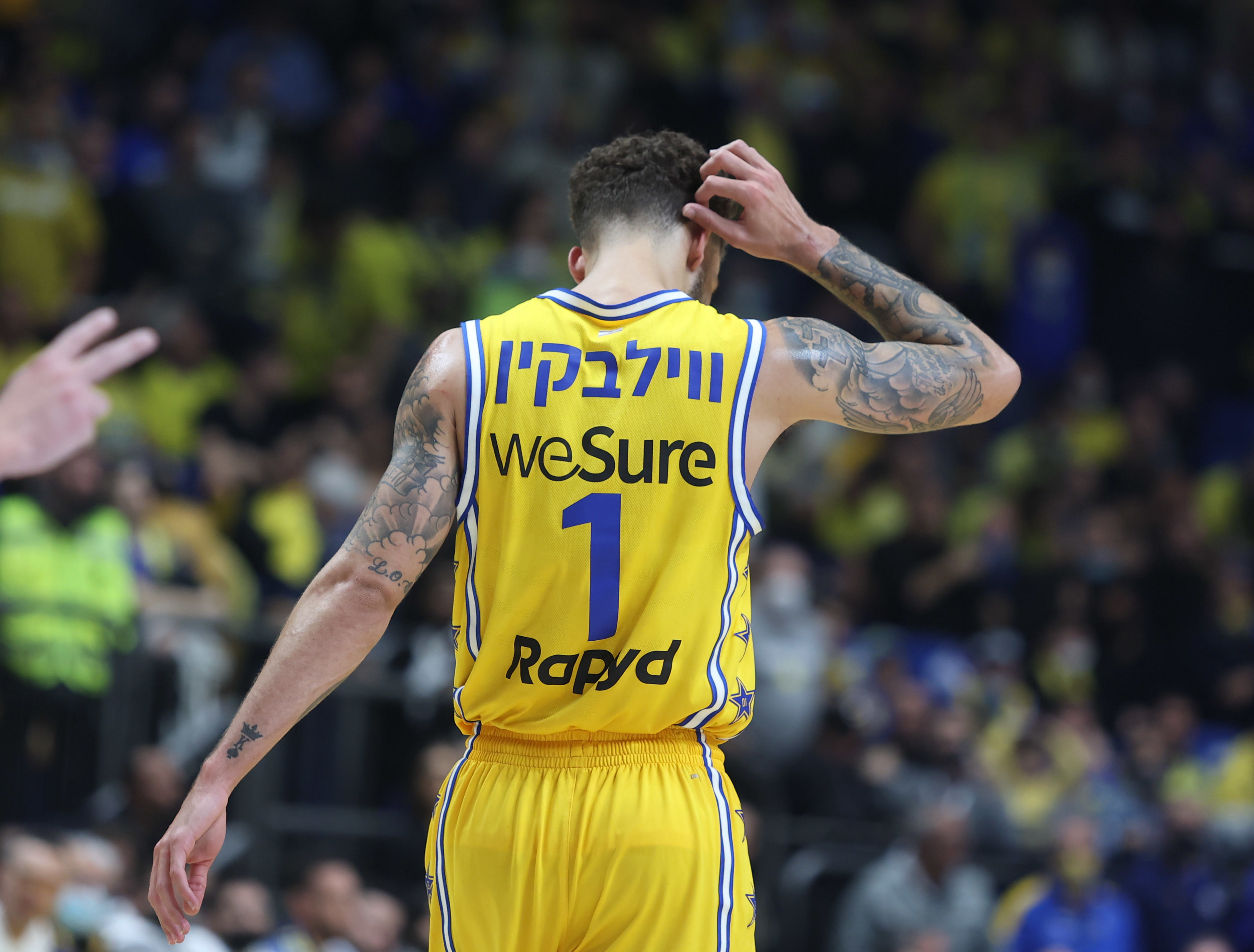 סקוטי ווילבקין שחקן מכבי תל אביב מאוכזב