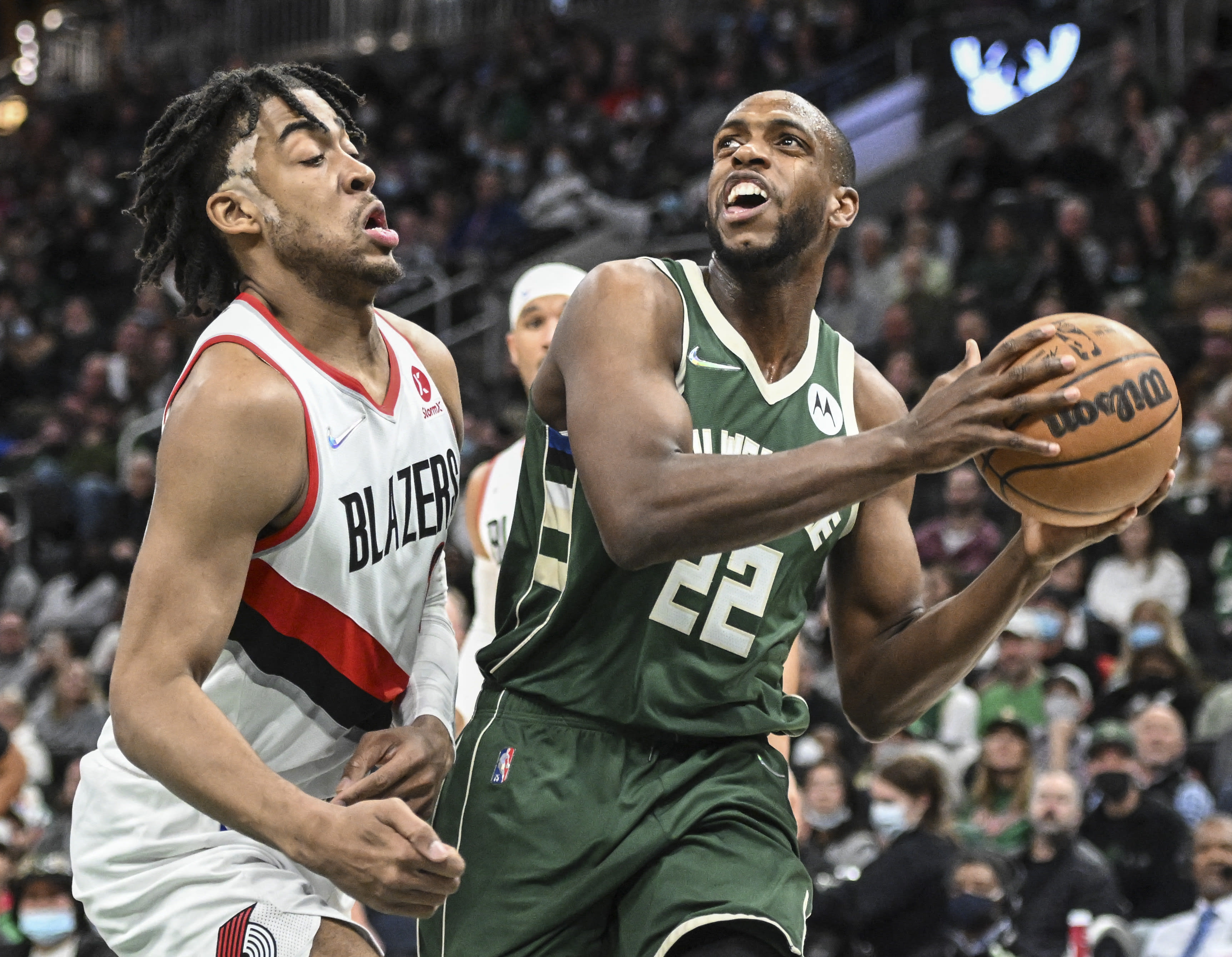 כריס מידלטון, מילווקי באקס, מול טרנטון ווטפורד, פורטלנד בלייזרס