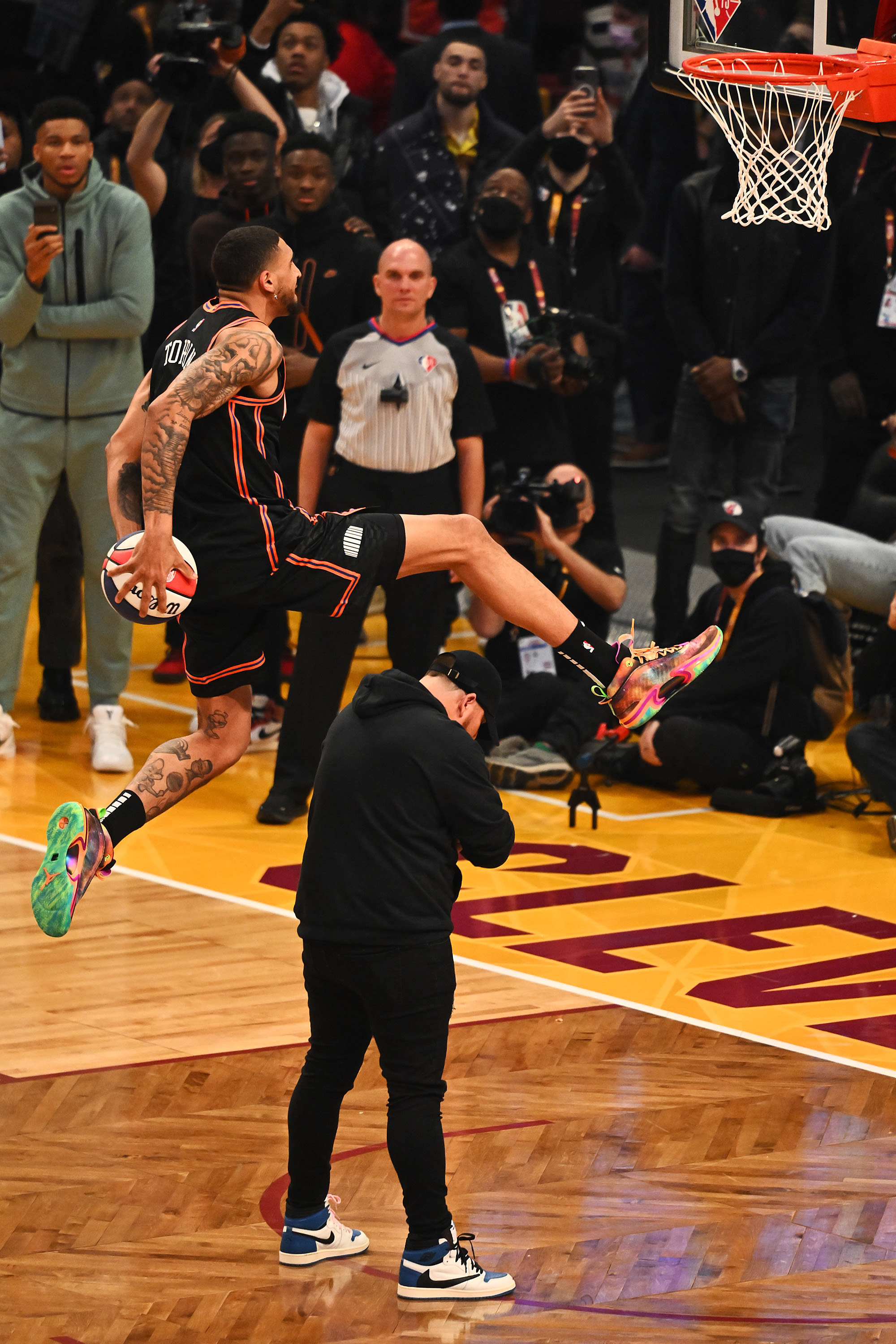 שחקן ניו יורק ניקס אובי טופין מטביע, אולסטאר 2022