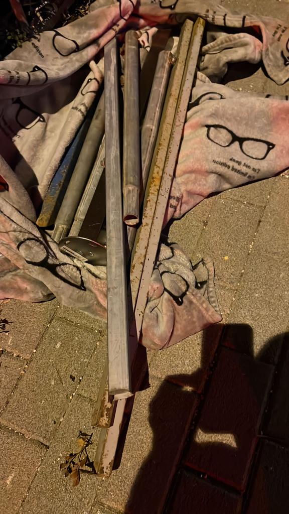 כלי נשק שנתפסו ברשות אוהדי הפועל תל אביב