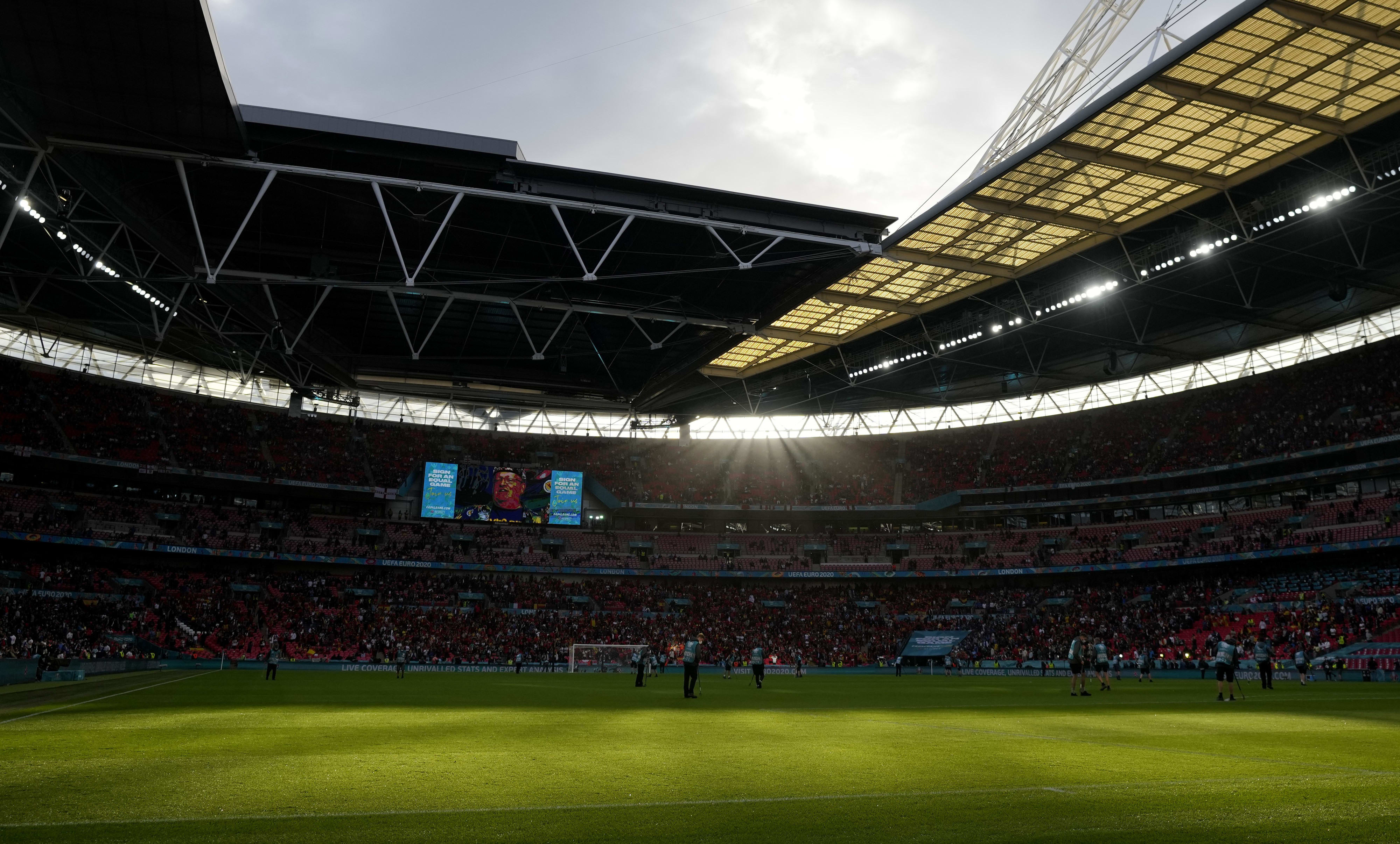 אצטדיון וומבלי לפני חצי גמר יורו 2020: נבחרת איטליה מול נבחרת ספרד