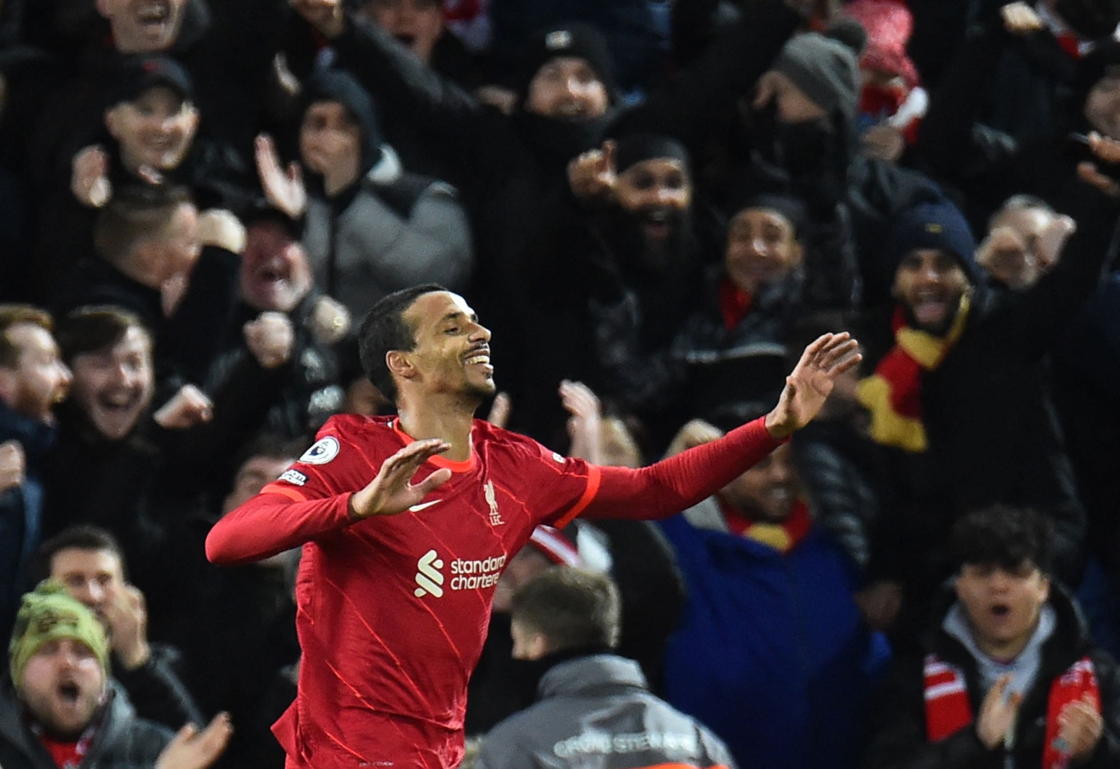 ג'ואל מאטיפ, שחקן ליברפול חוגג