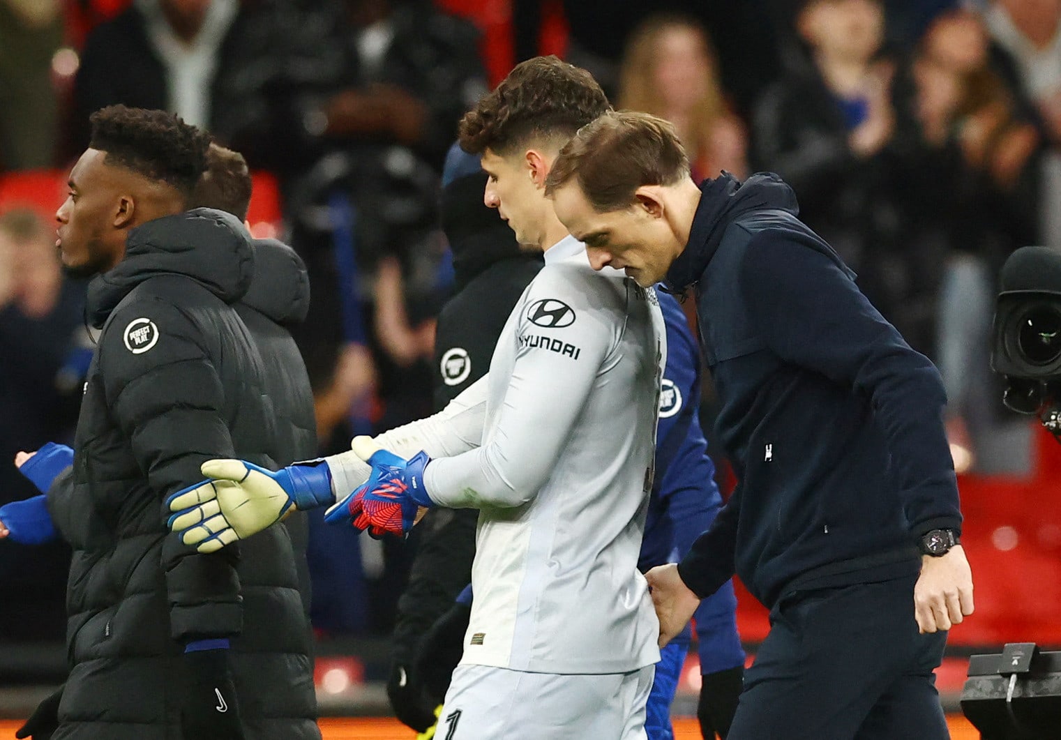 מאמן צ'לסי תומאס טוכל עם קפה