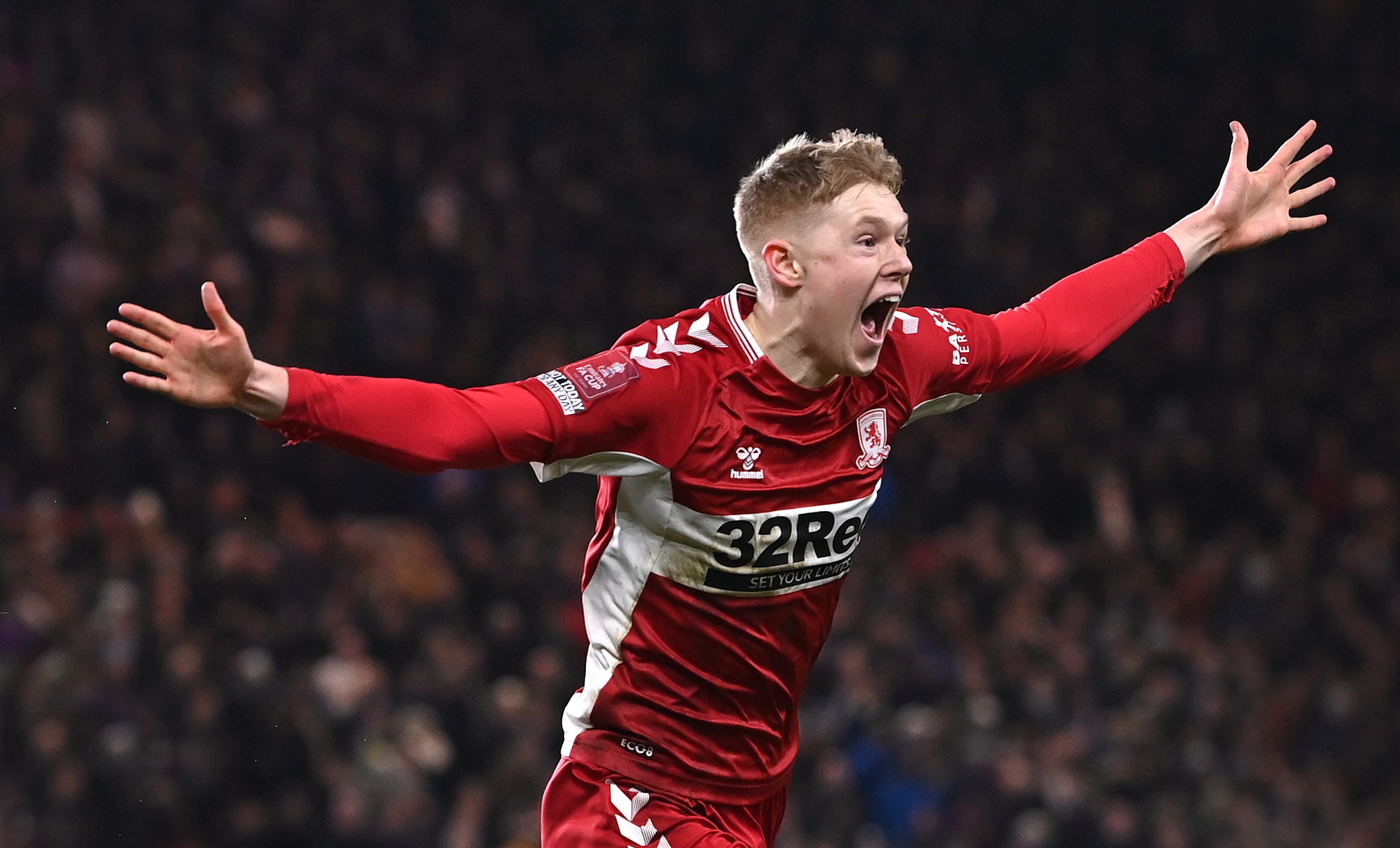 Middlesbrough player Josh Cobran