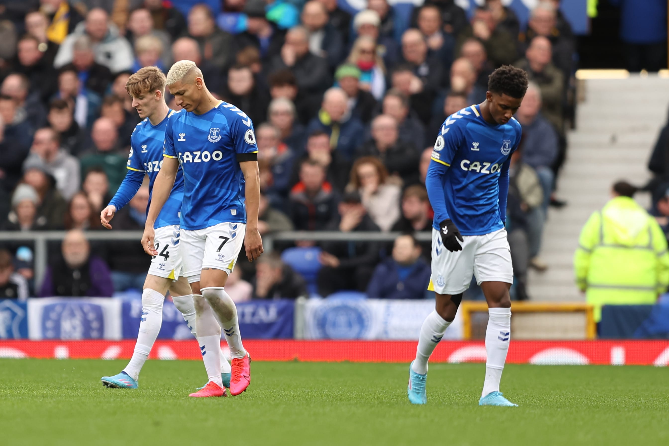 שחקני אברטון מאוכזבים