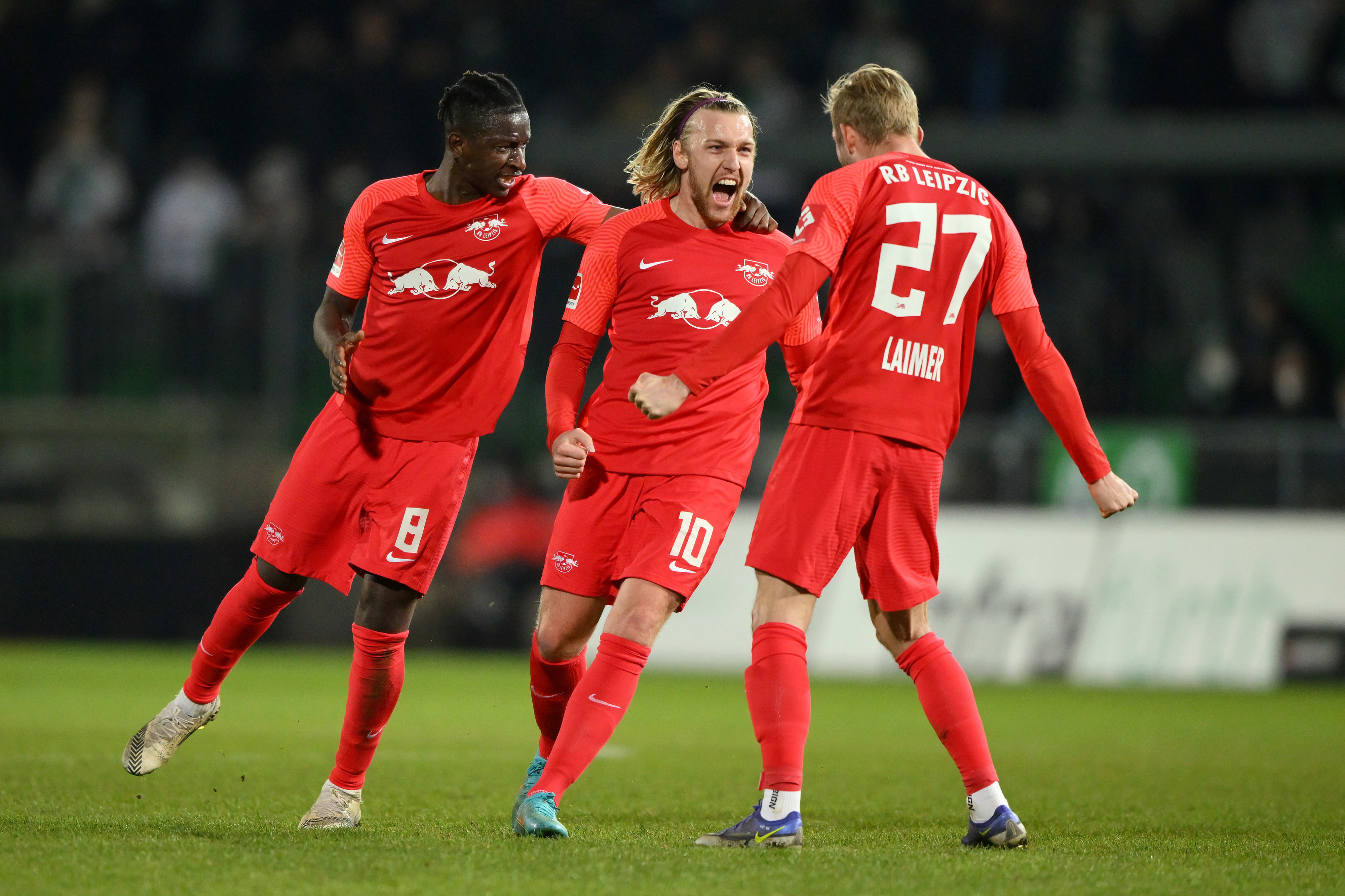 אמיל פורסברג, שחקן ר.ב. לייפציג חוגג