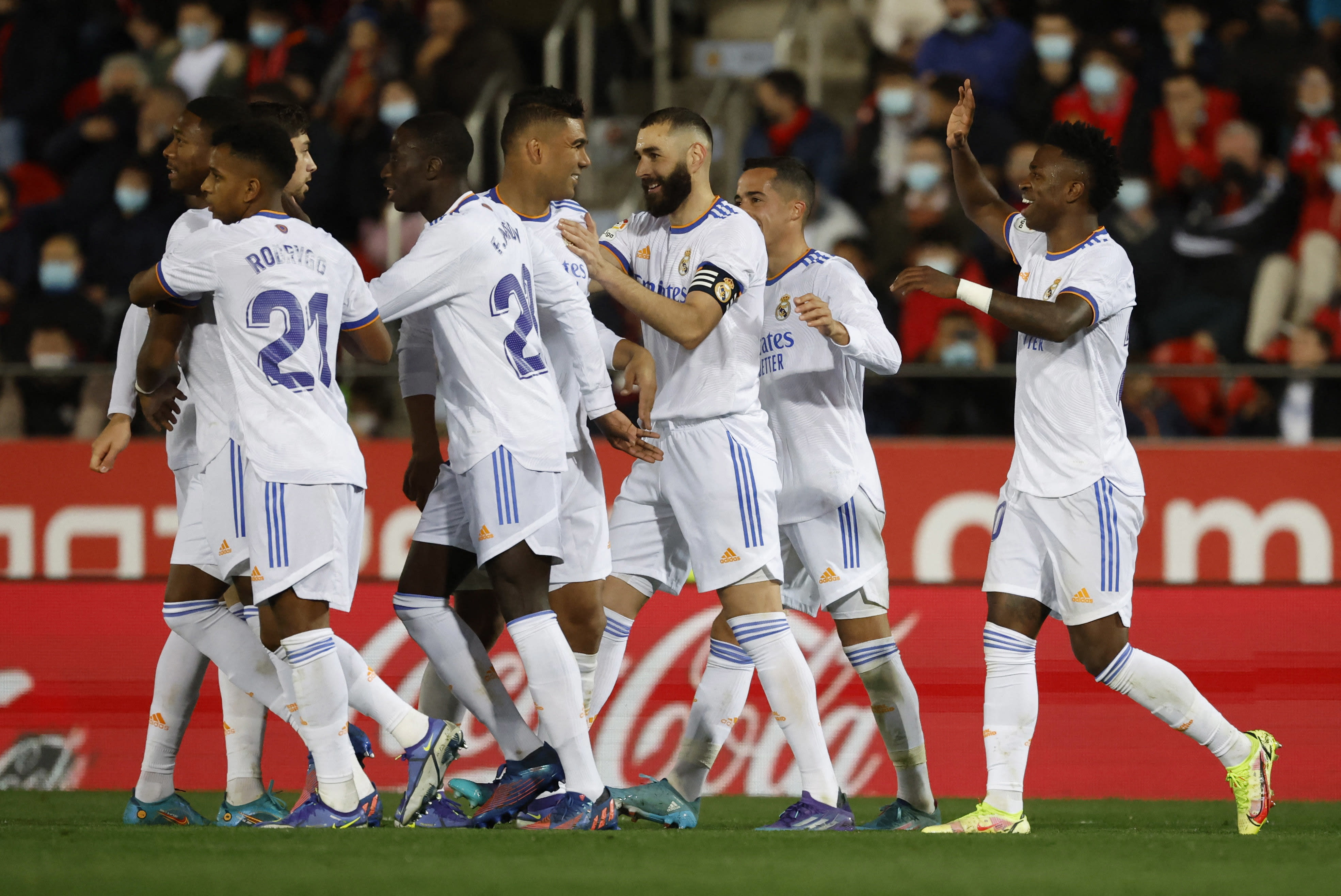 שחקני ריאל מדריד חוגגים