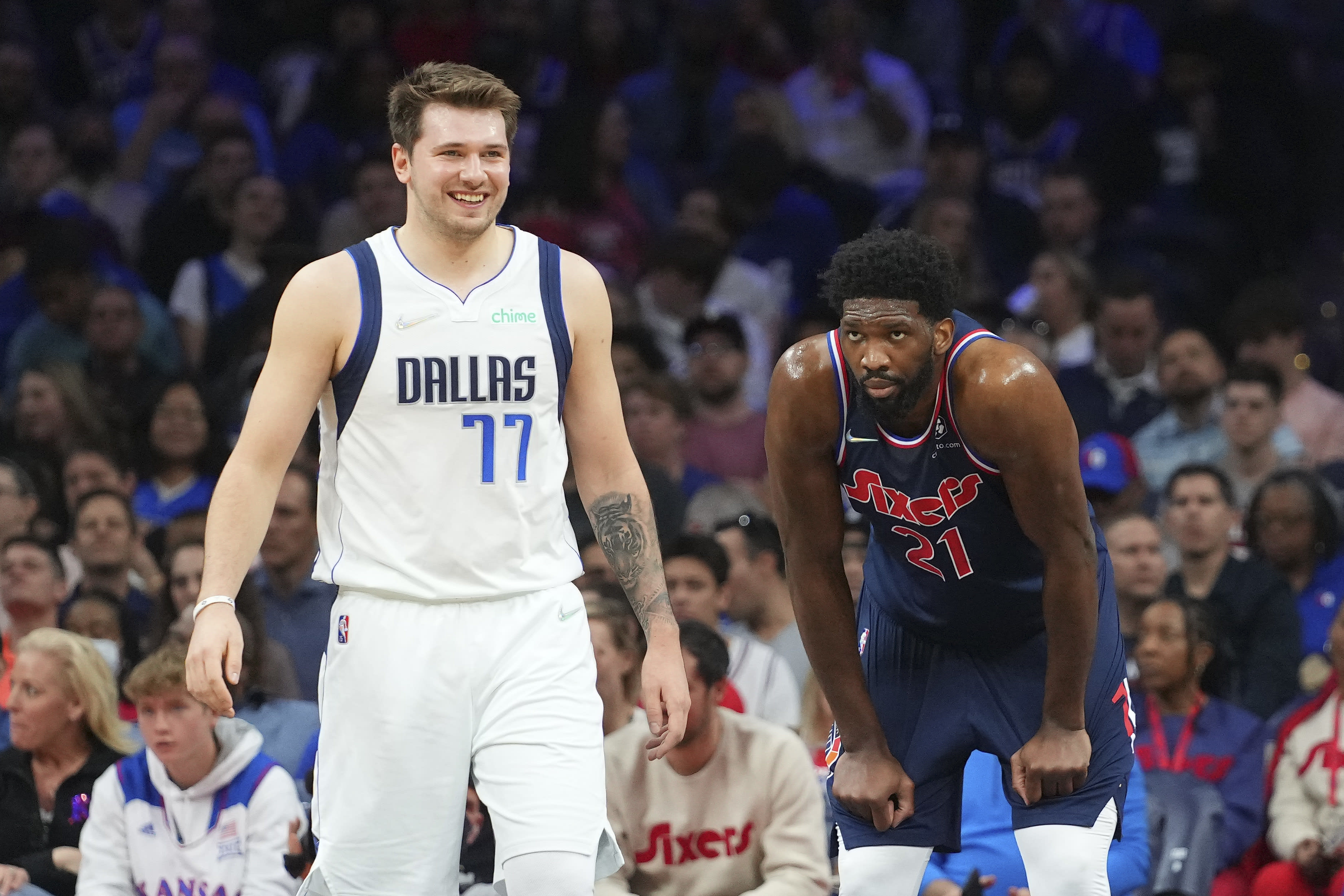 לוקה דונצ'יץ', דאלאס מאבריקס, מול ג'ואל אמביד, פילדלפיה סיקסרס