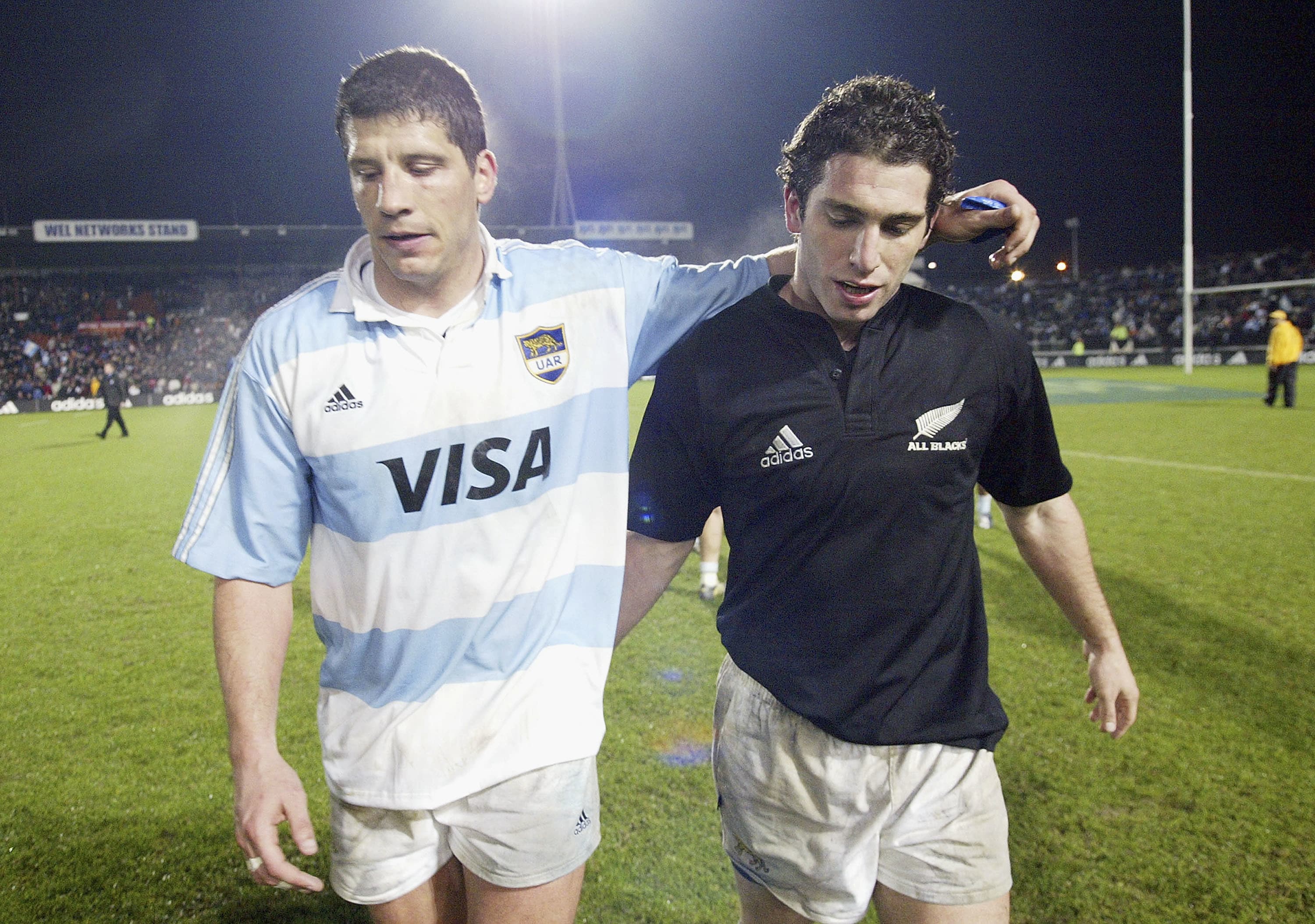 שחקן הראגבי פדריקו ארמבורו, אחרי משחק של נבחרת ארגנטינה מול ניו זילנד