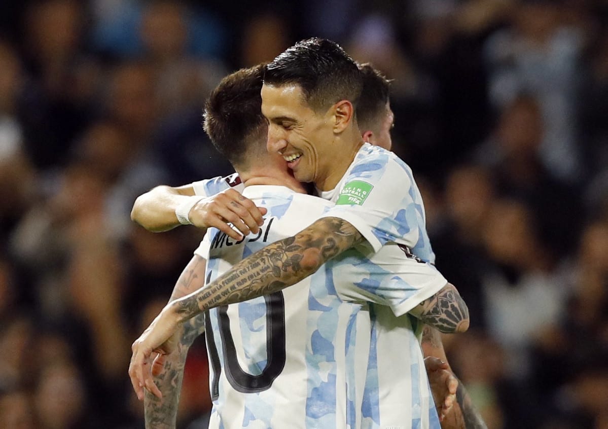 שחקני נבחרת ארגנטינה אנחל די מריה, ליונל מסי