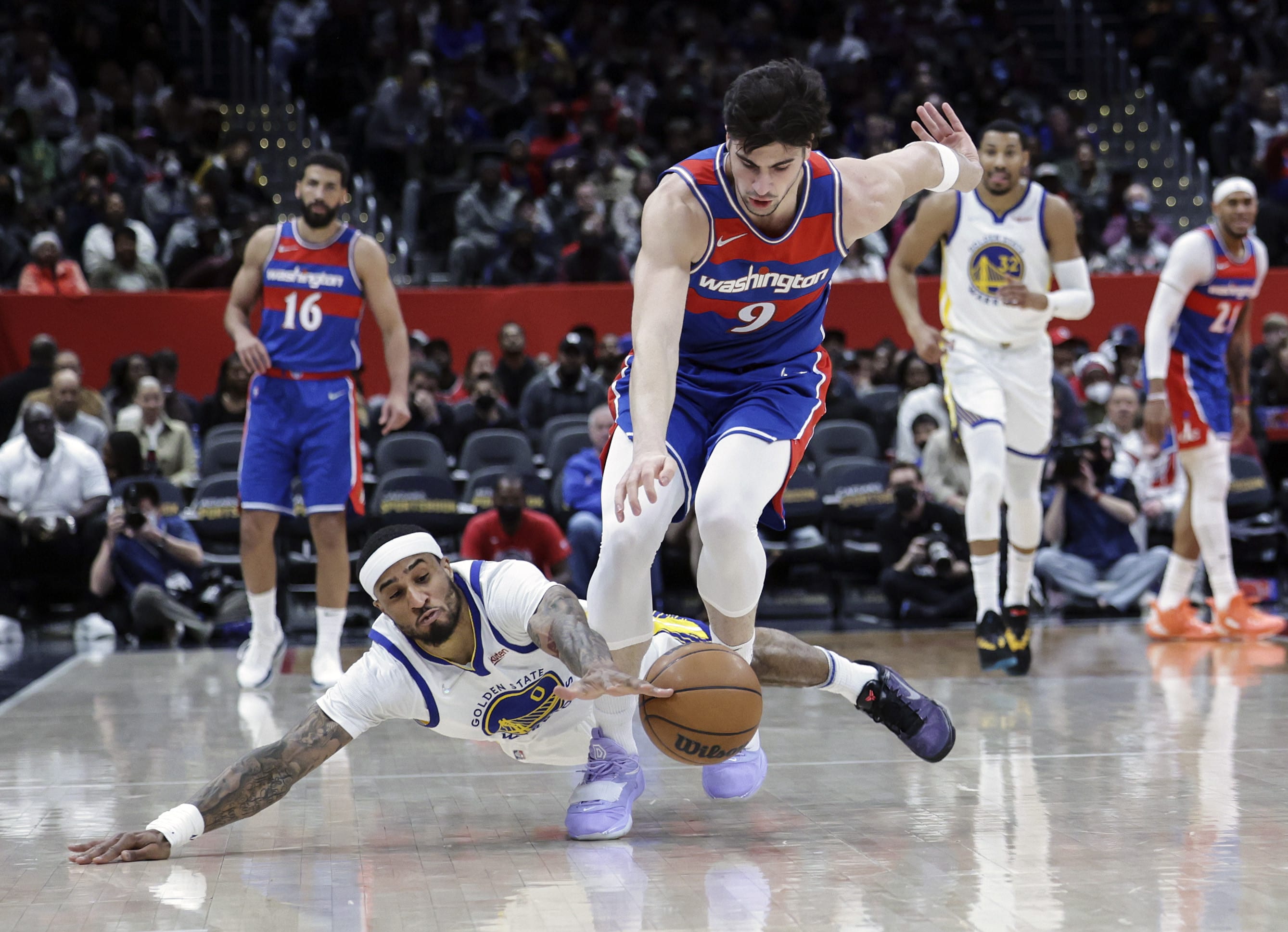 Danny Abdia, Washington Wizards player, vs. Golden State