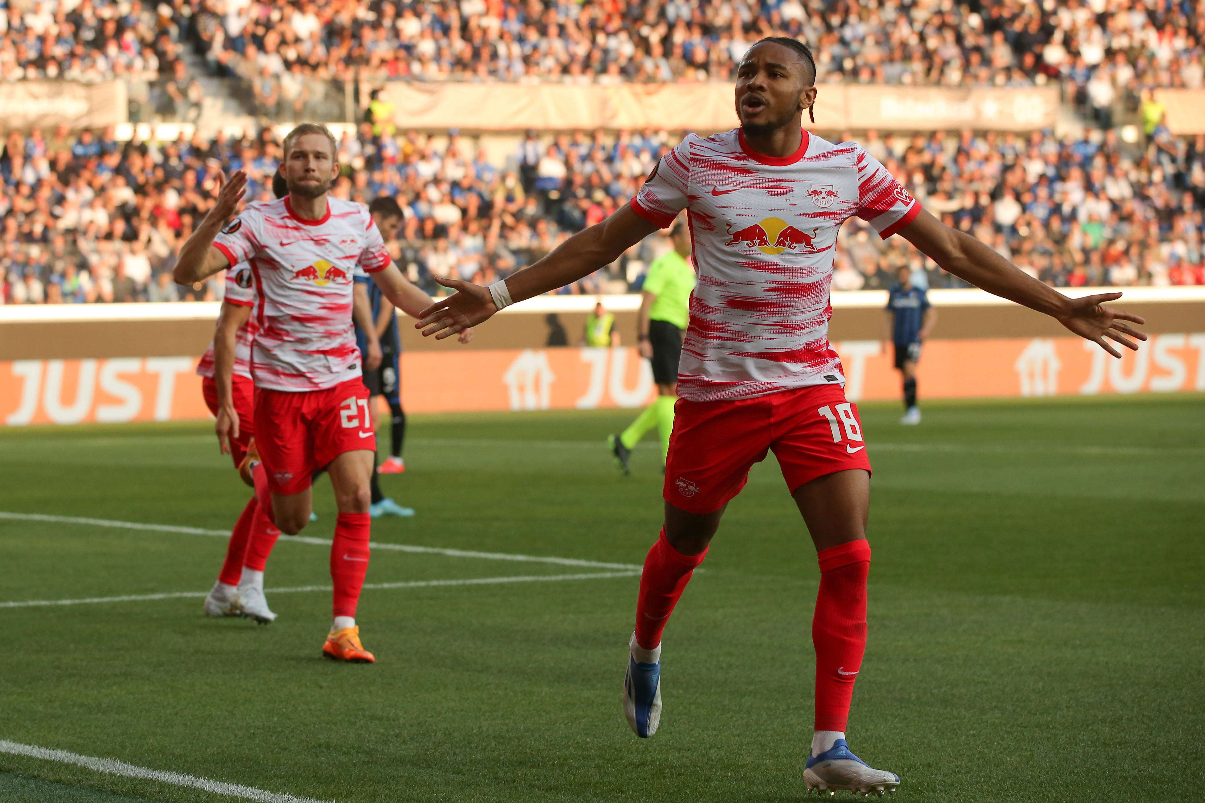 כריסטופר אנקונקו, שחקן ר.ב. לייפציג חוגג