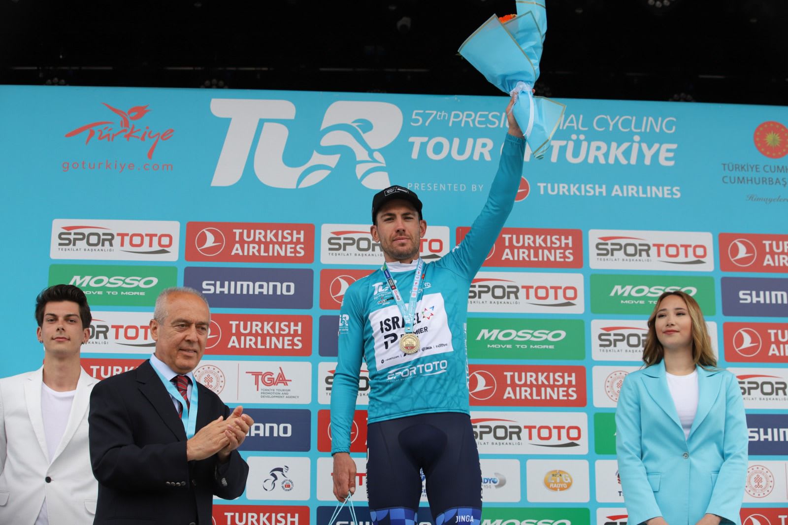 פטריק בווין, רוכב קבוצת האופניים "שראל פרמייר טק" שזכתה בטור בטורקיה