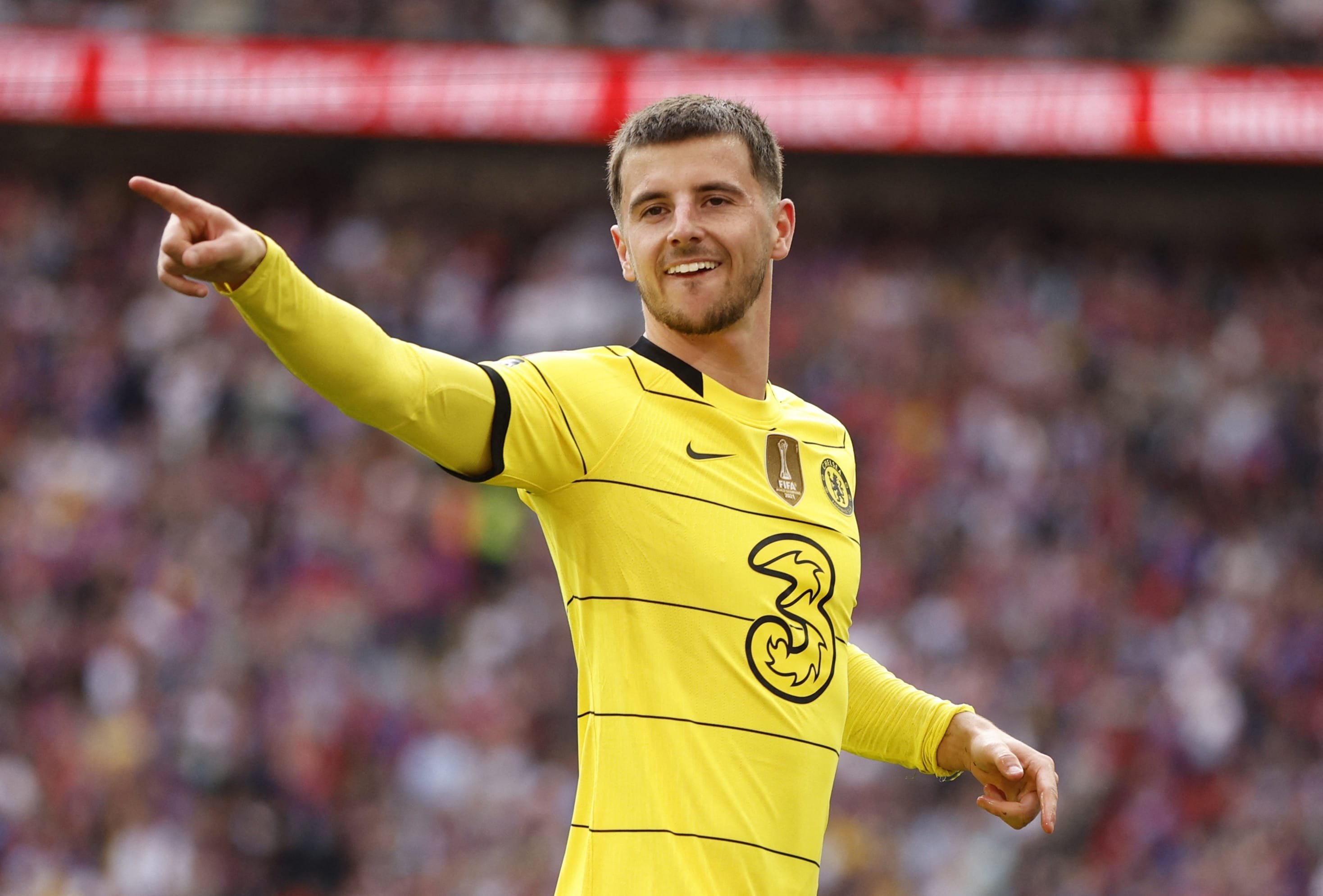 מייסון מאונט שחקן צ'לסי חוגג שער