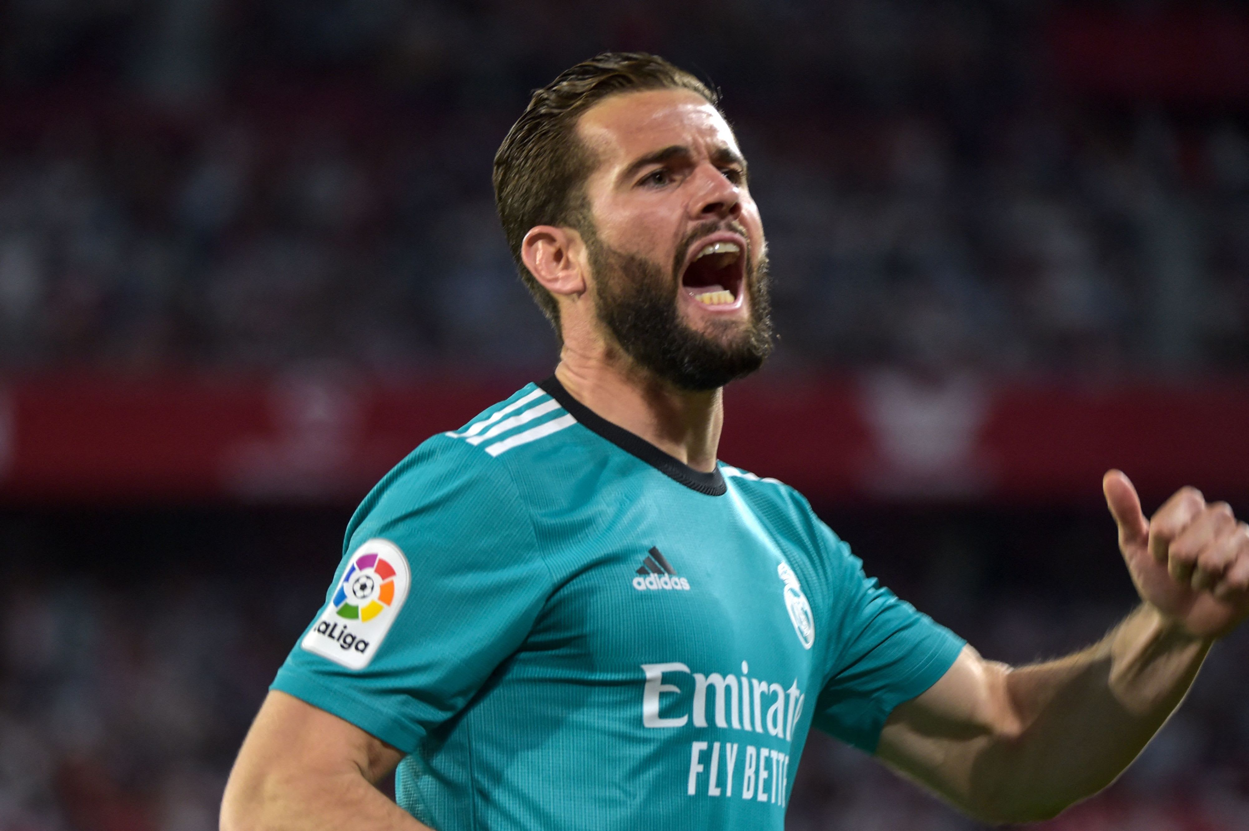 נאצ'ו חוגג שער של ריאל מדריד